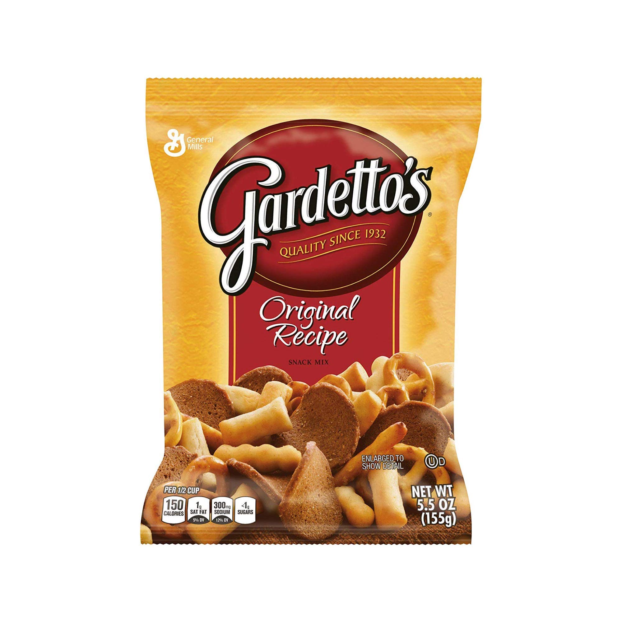 Best Price Gardetto's Original Recipe Snack Mix, Breadsticks, Pretzels & Roasted Rye Chips, Kosher Multipack, 10 Single-Serve Bags, 17.5 oz Family & Party Bulk Box