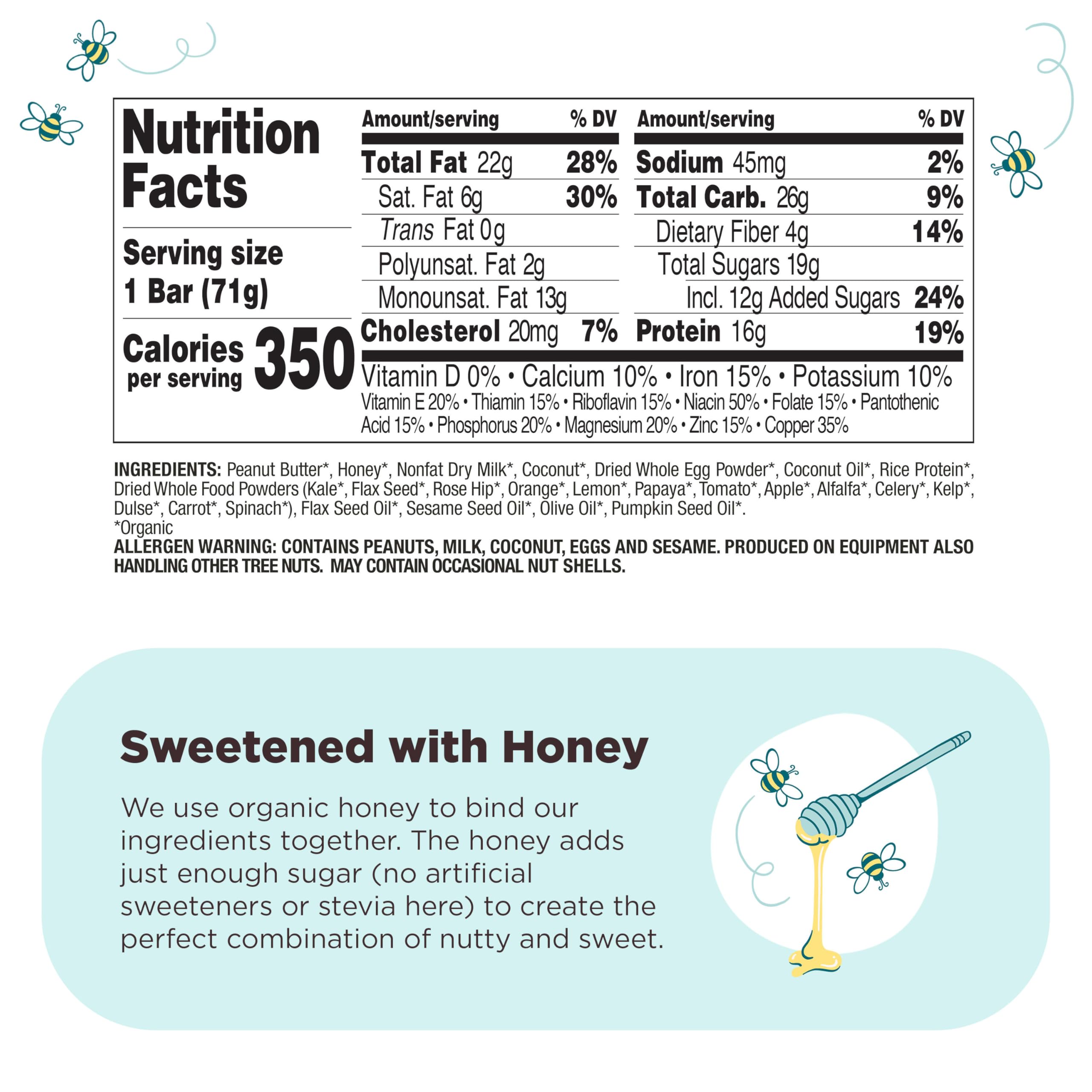 Best Price Perfect Bar Mini Organic Dark Chocolate Chip Peanut Butter Protein Bars