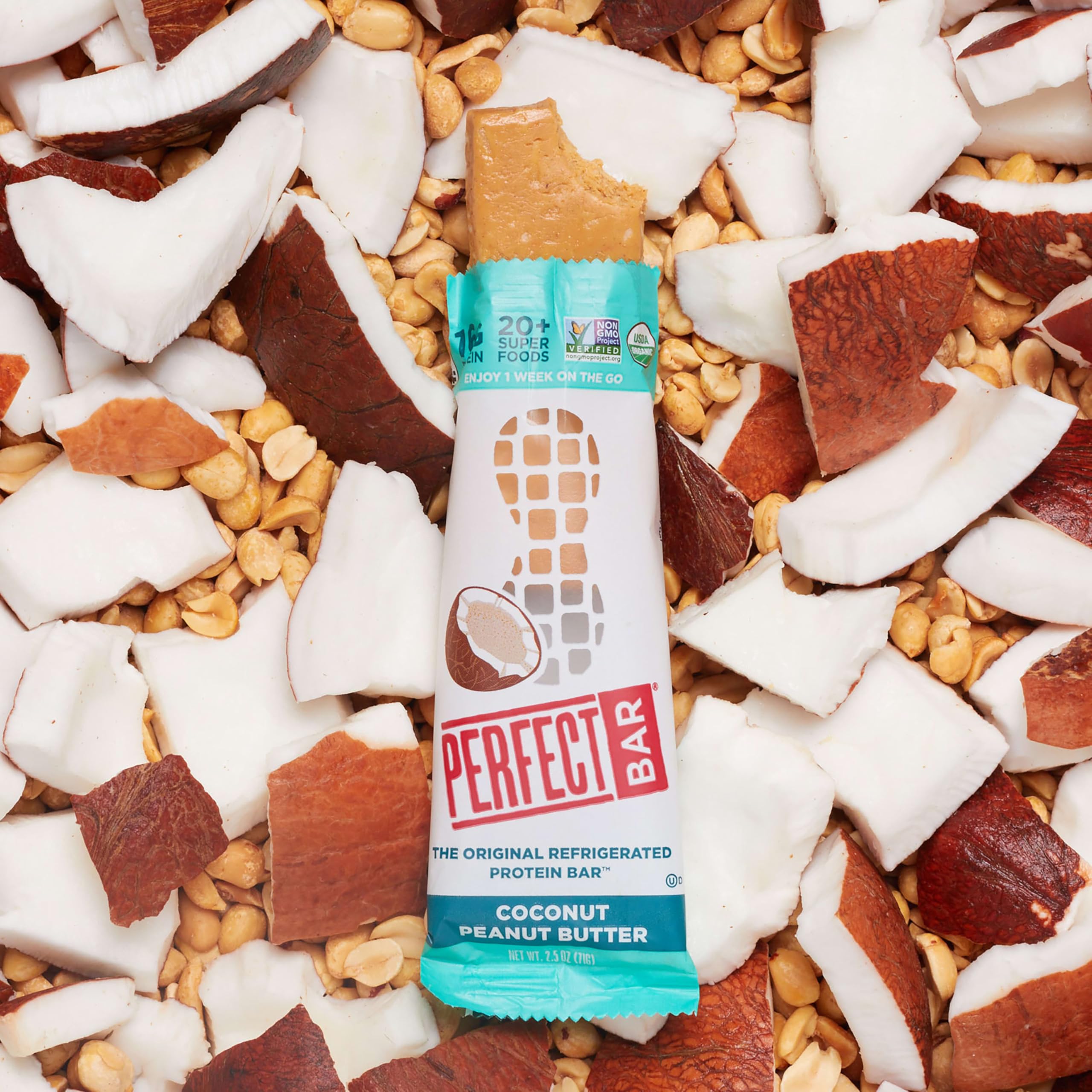 Best Price Perfect Bar Mini Organic Dark Chocolate Chip Peanut Butter Protein Bars