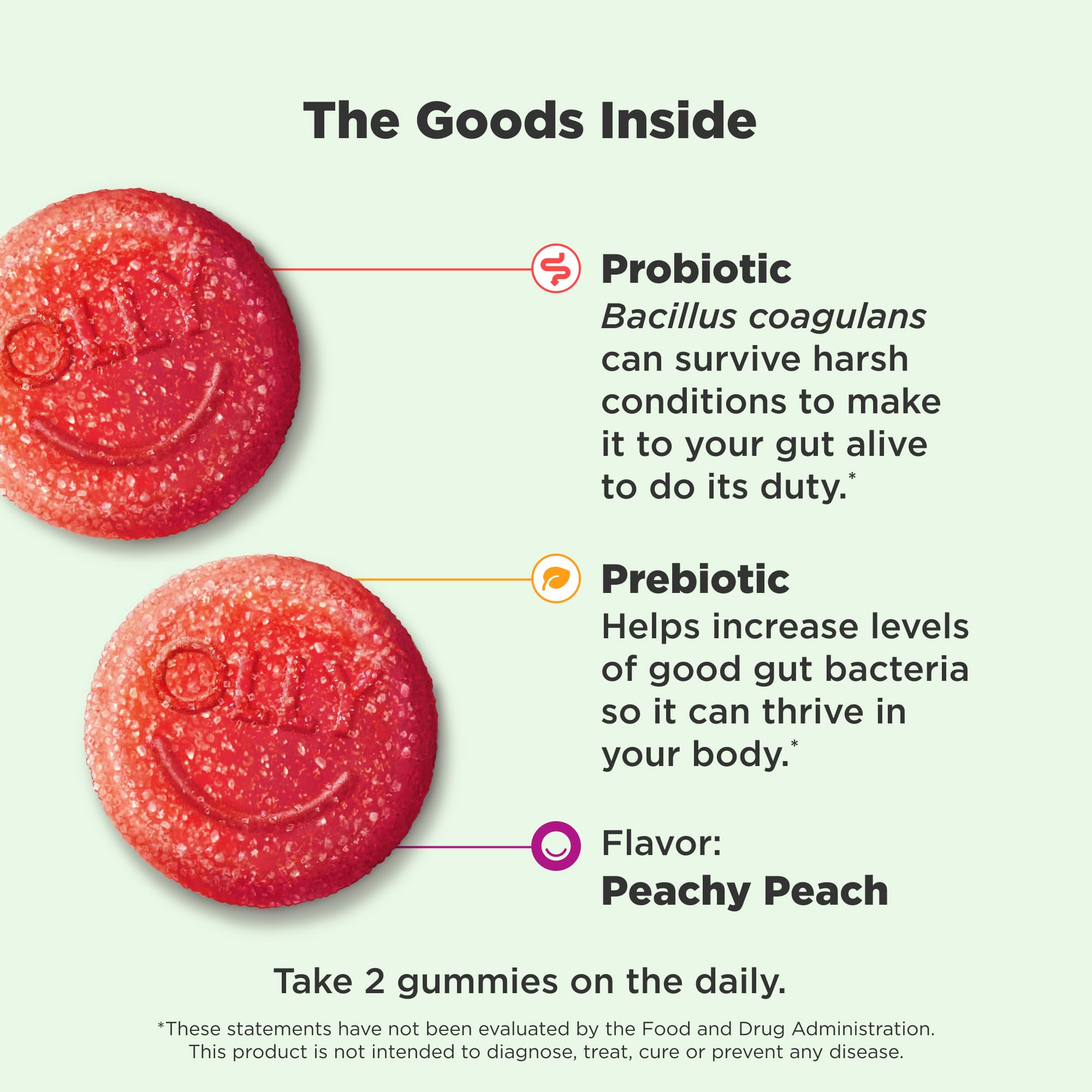 Discount OLLY Probiotic + Prebiotic Gummies