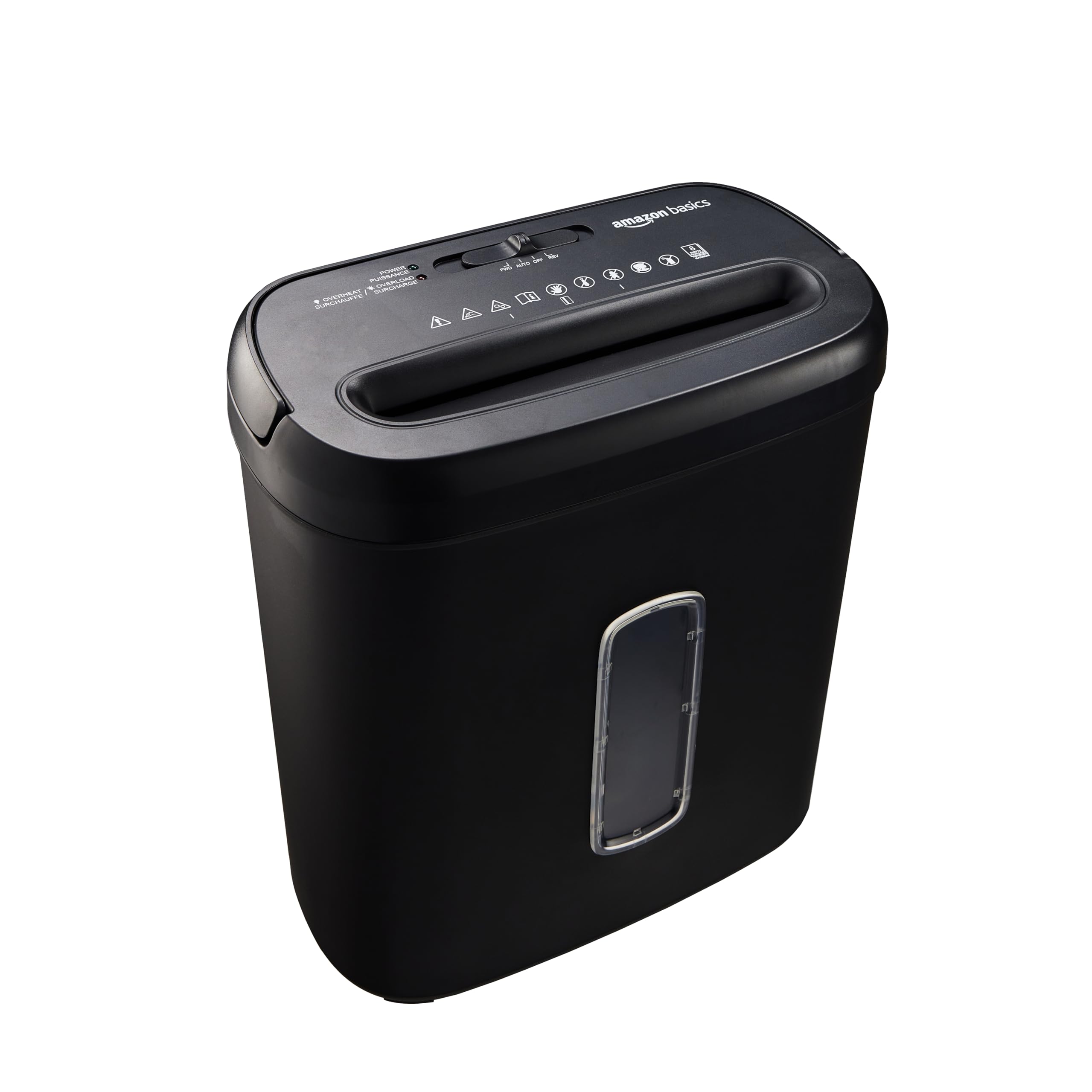 Best Price Amazon Basics 8-Sheet Cross-Cut Paper and Credit Card Shredder - Black