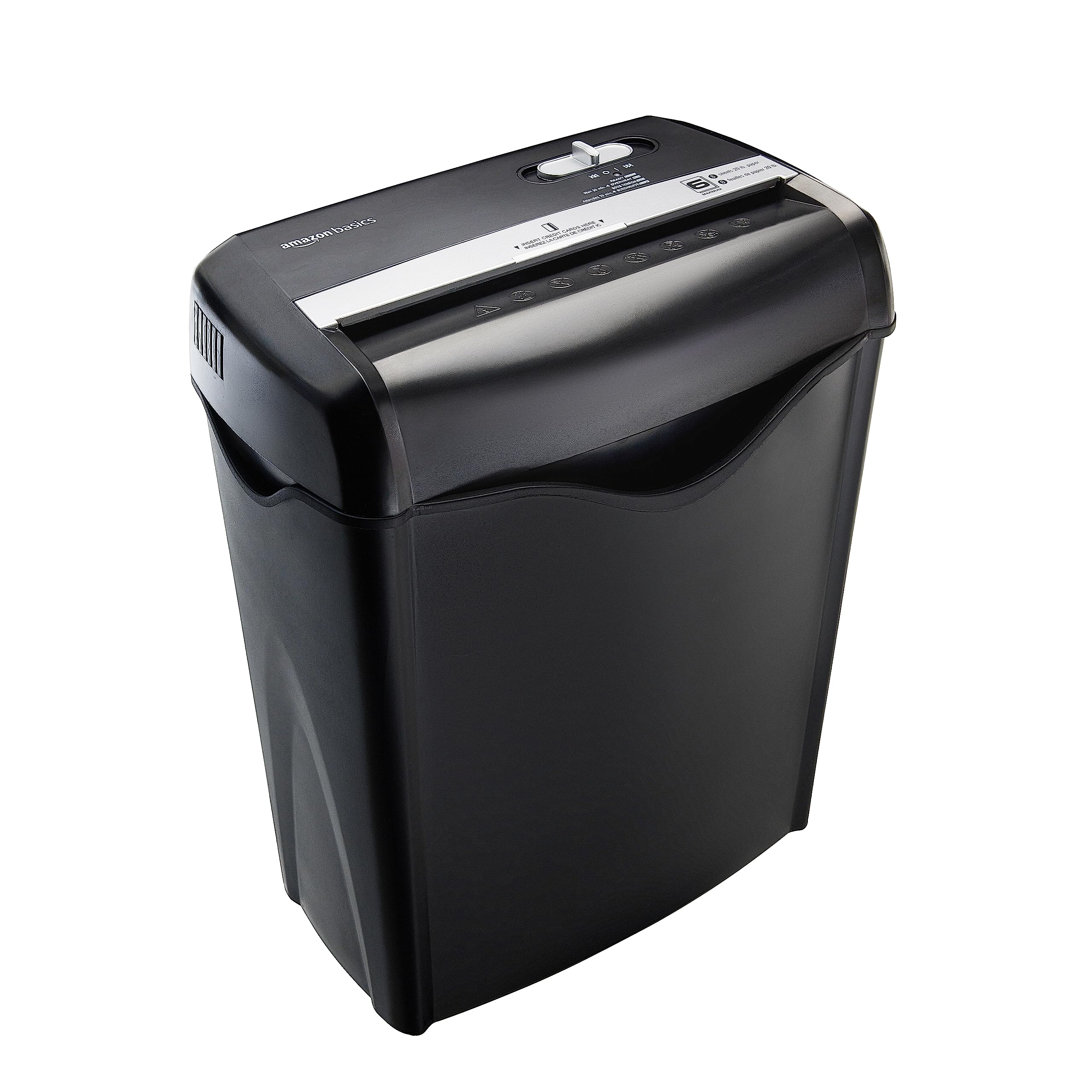 Best Price Amazon Basics 8-Sheet Cross-Cut Paper and Credit Card Shredder - Black
