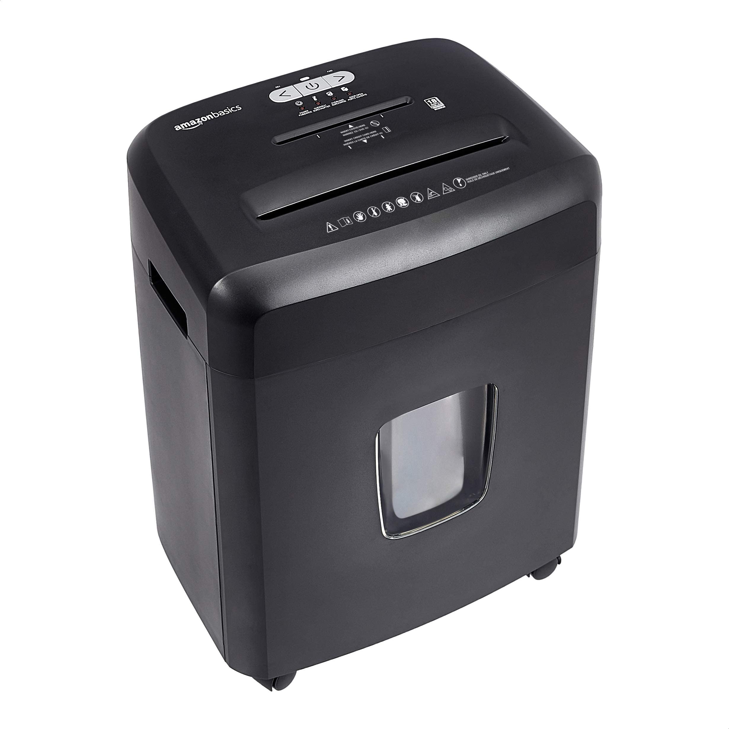 Best Price Amazon Basics 8-Sheet Cross-Cut Paper and Credit Card Shredder - Black