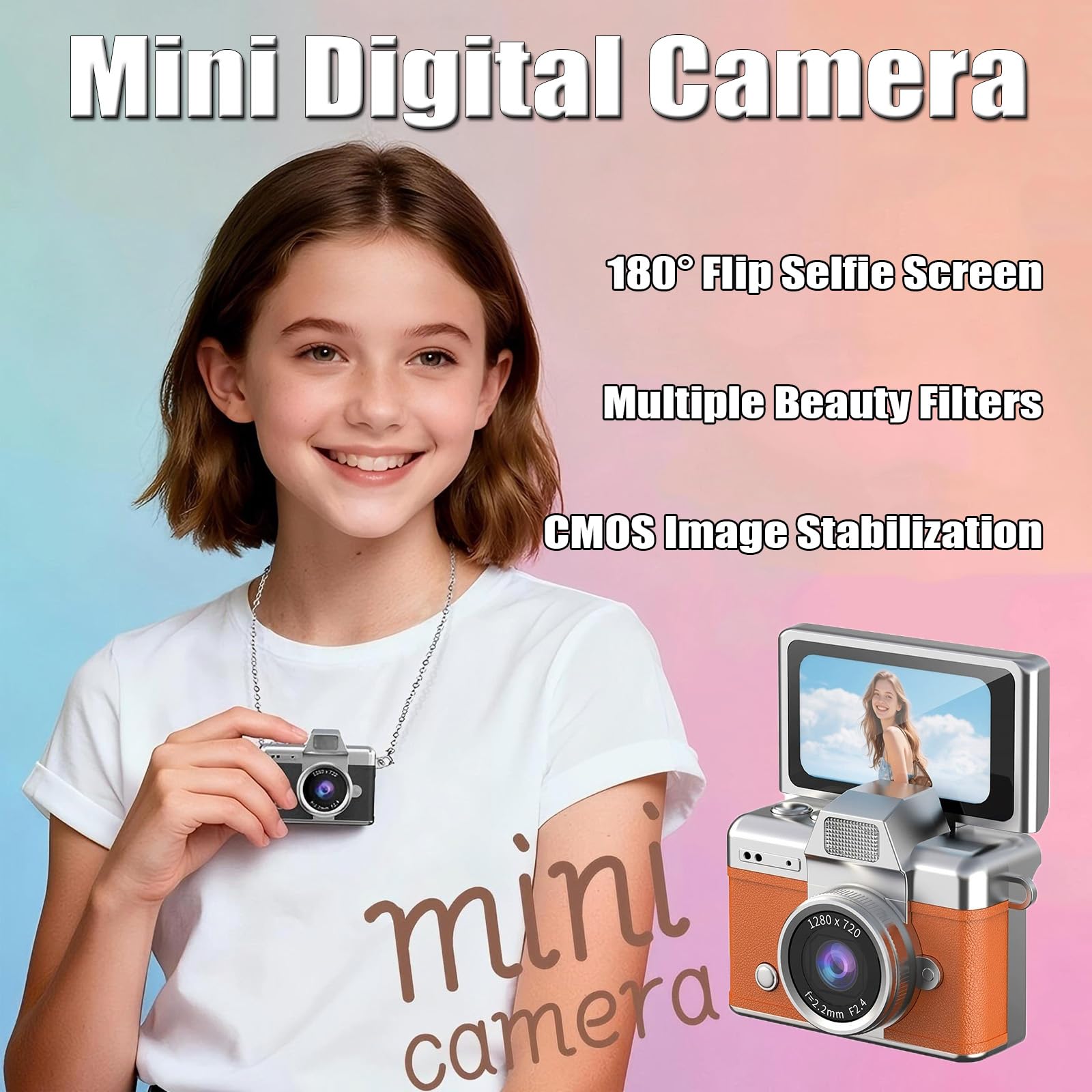 Best Price Retro Mini Keychain Digital Camera