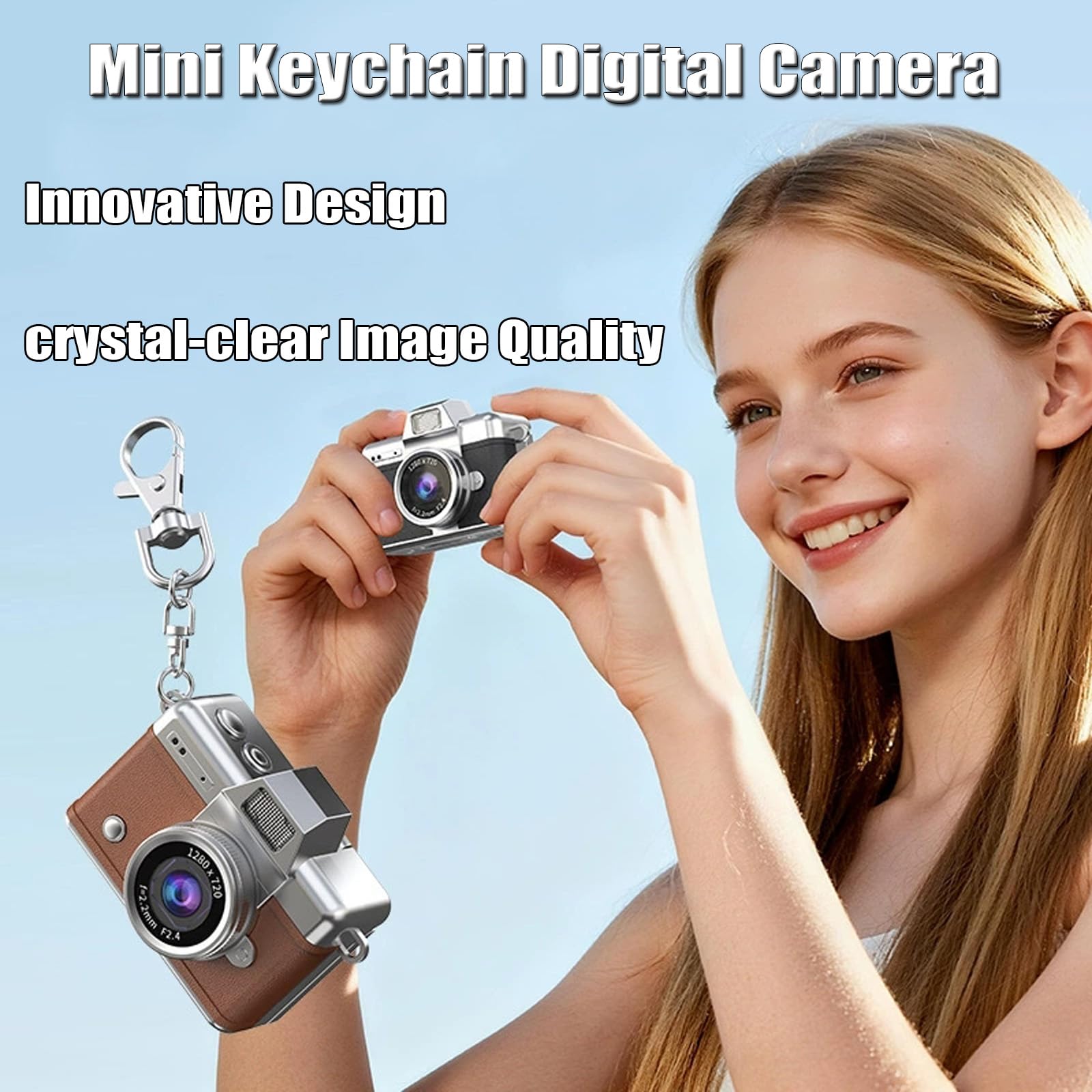 Best Price Retro Mini Keychain Digital Camera