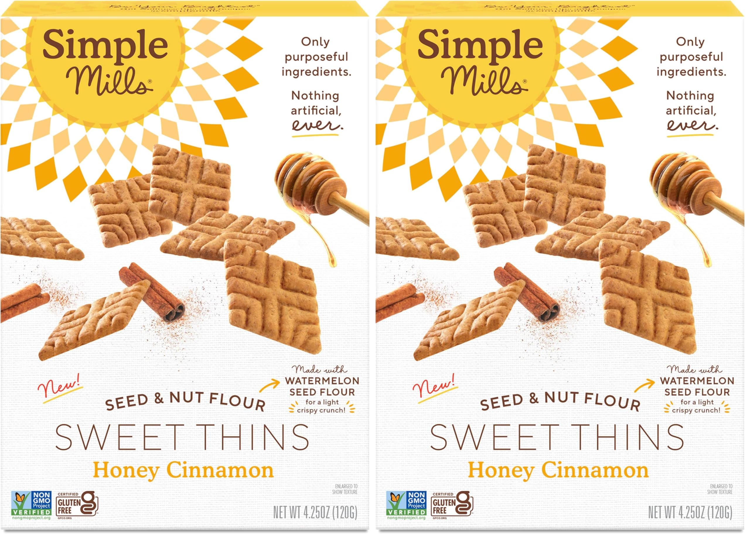 Best Price Simple Mills Chocolate Brownie Seed & Nut Flour Sweet Thins