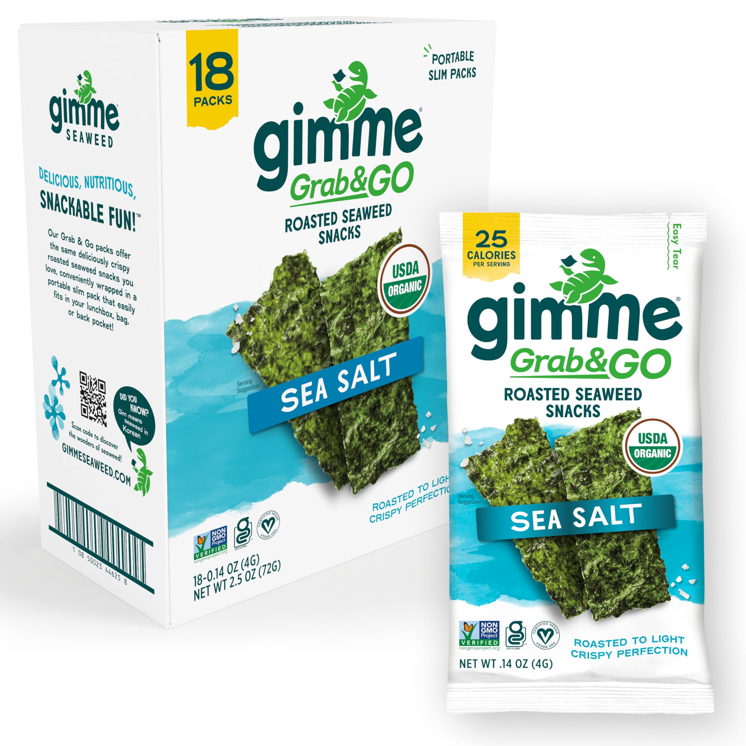 Buy Gimme Organic Premium Roasted Seaweed Snacks