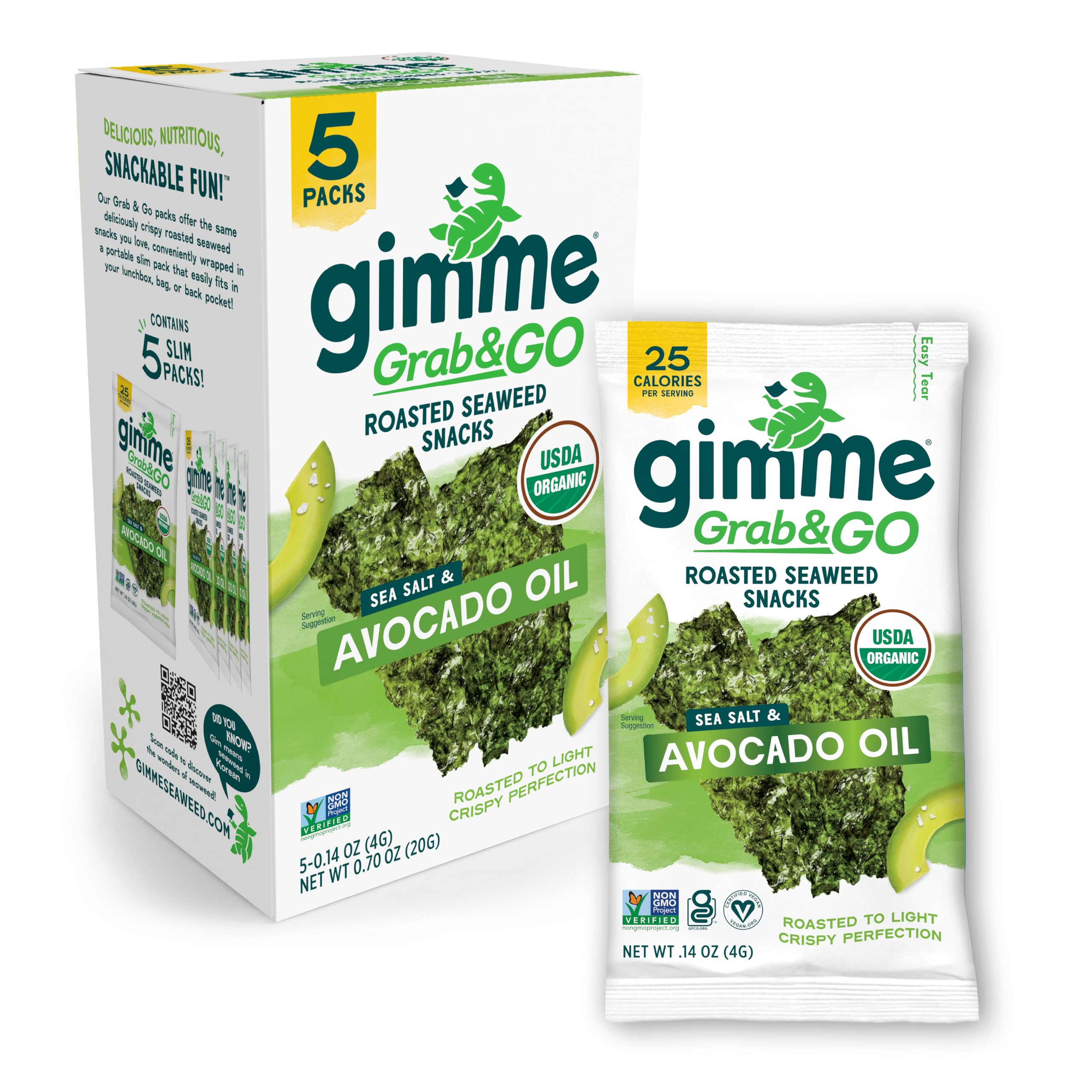 Buy Gimme Organic Premium Roasted Seaweed Snacks