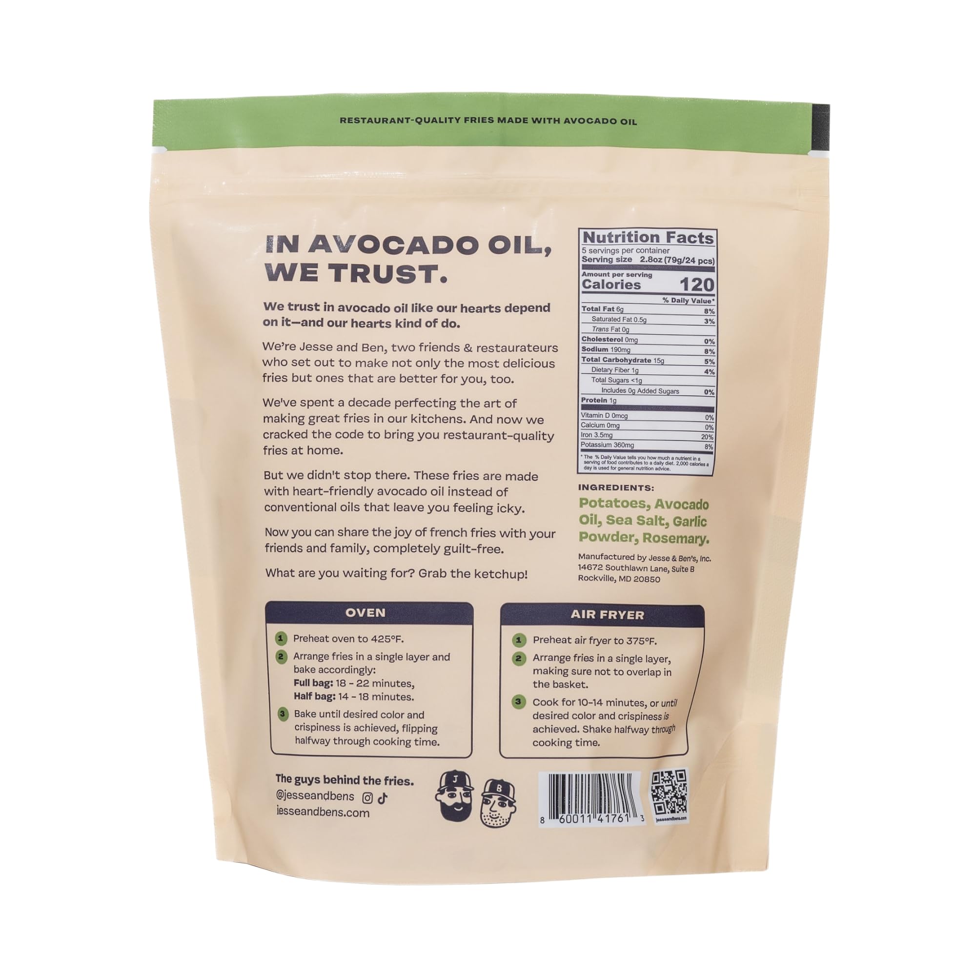 Cheap Jesse & Ben's Rosemary Garlic Fries