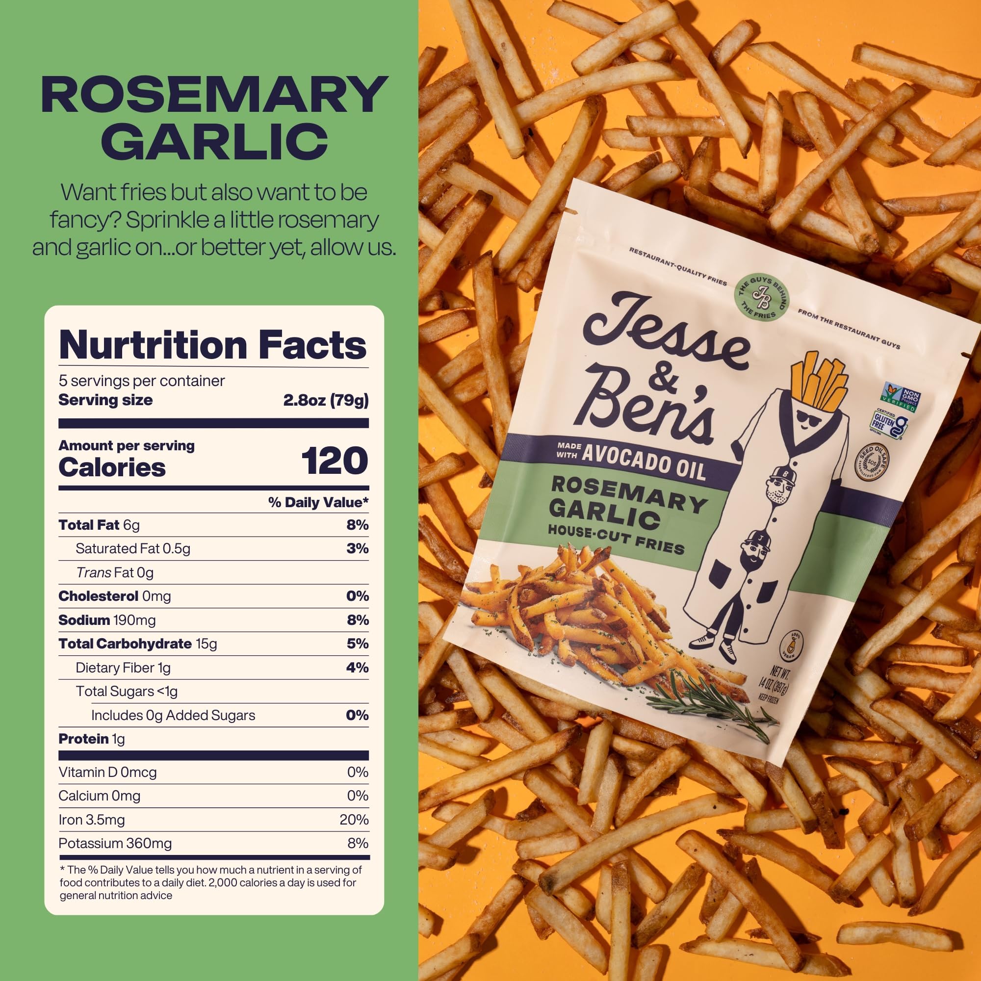 Cheap Jesse & Ben's Rosemary Garlic Fries