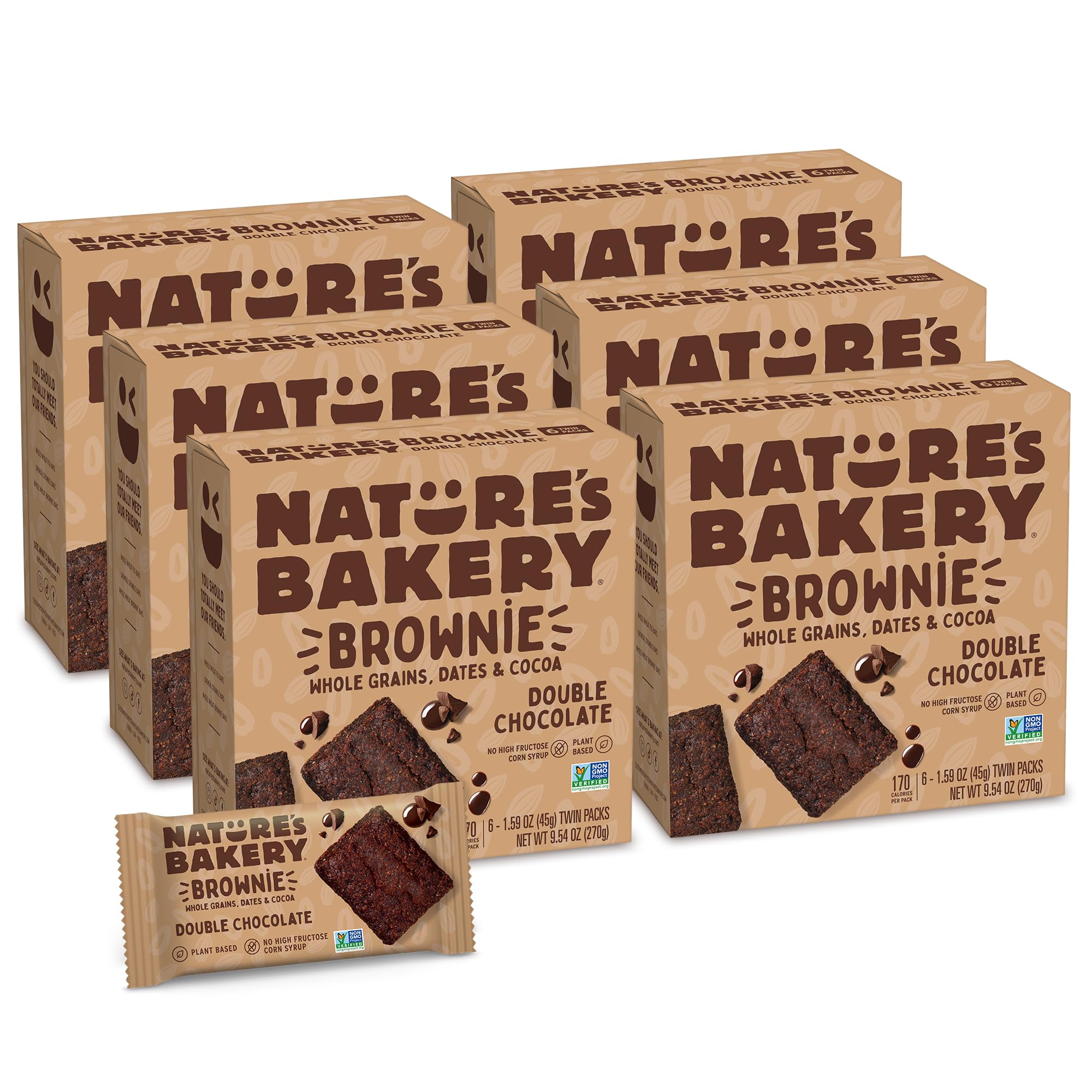 Discount Nature’s Bakery Double Chocolate Brownie Bars
