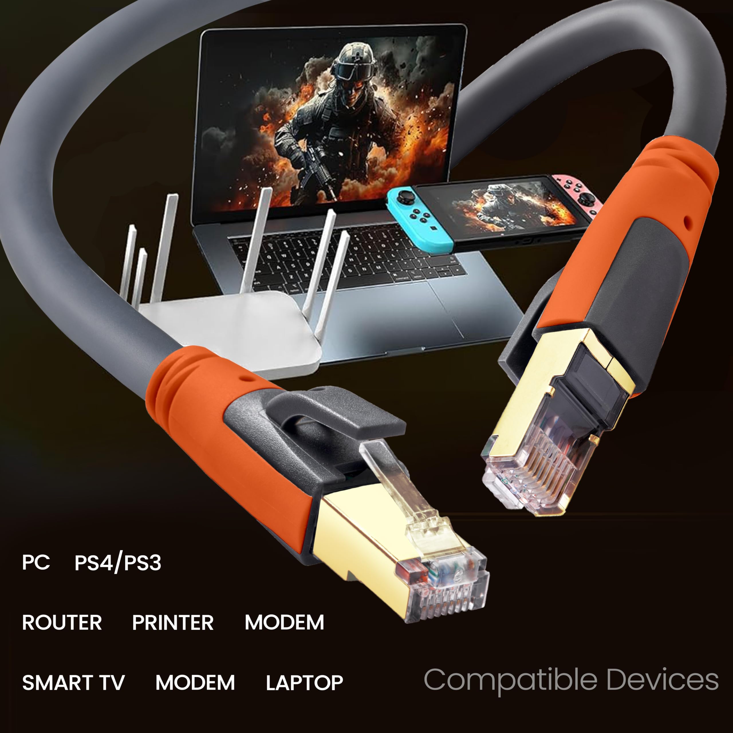 Free Trial Plusivo Cat8 Ethernet Cable