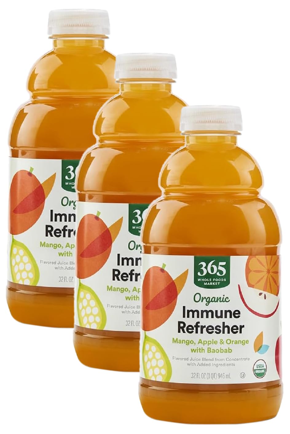 Best Price 365 by Whole Foods Market Organic Carrot Orange & Turmeric Juice, Immune Refresher, 32 fl oz.