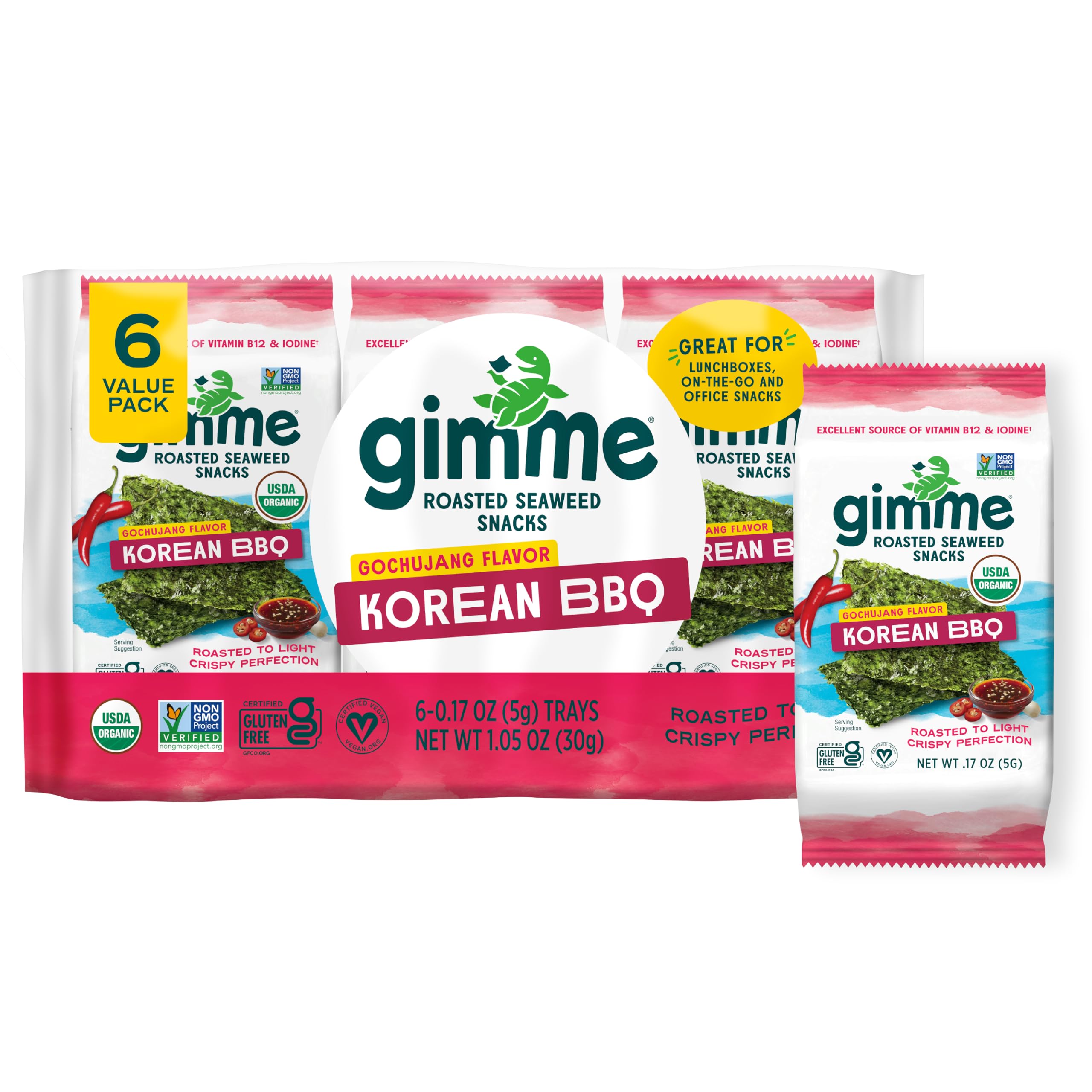 Best Price Gimme Seaweed Organic Roasted Seaweed Snacks