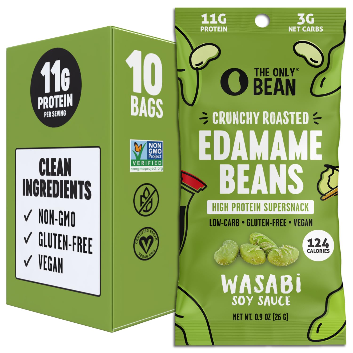Best Price The Only Bean Crunchy Dry Roasted Edamame Snacks