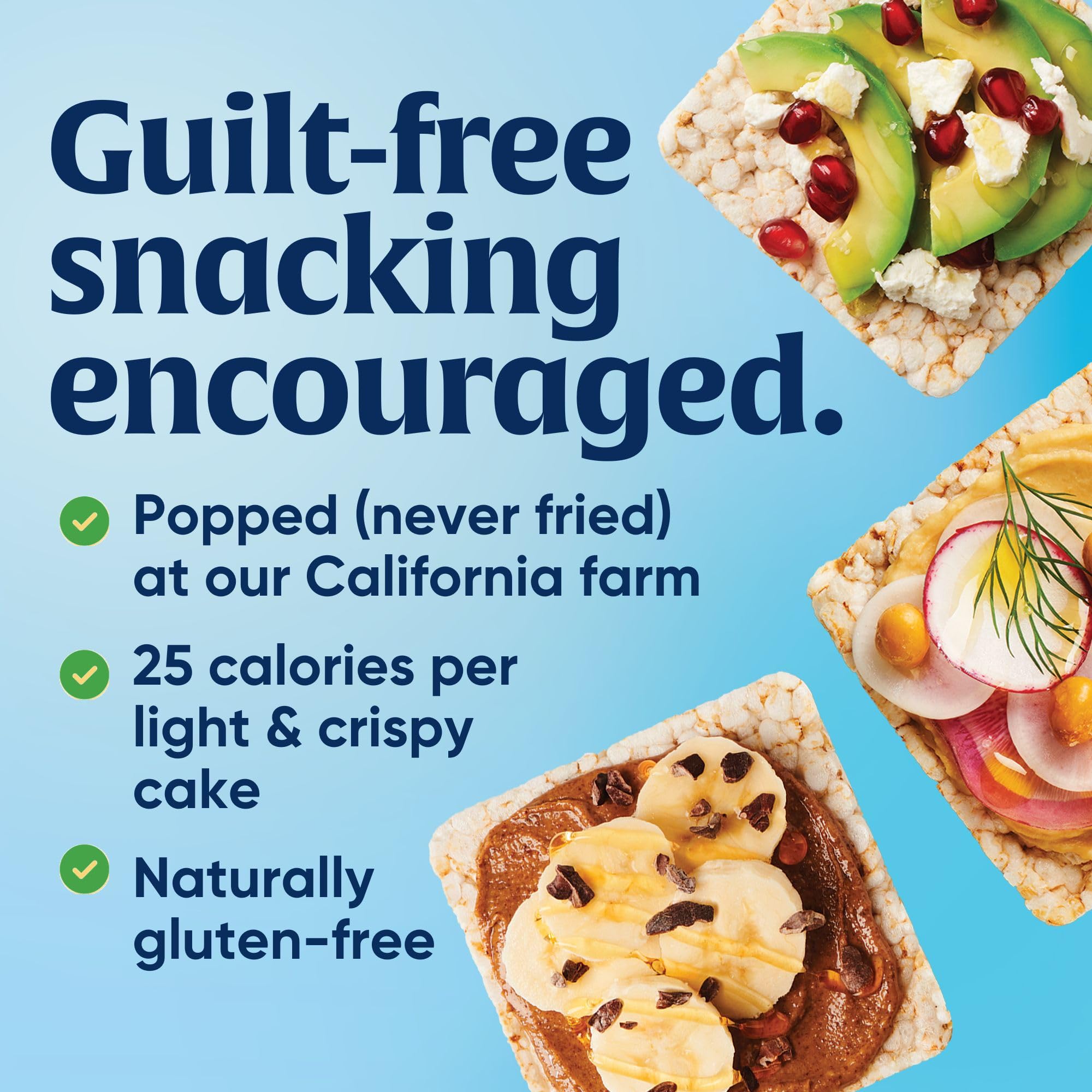 Cheap Lundberg Organic Thin Stackers Brown Rice Lightly Salted Gluten-Free Vegan Rice Cakes Healthy Snack 6 oz.