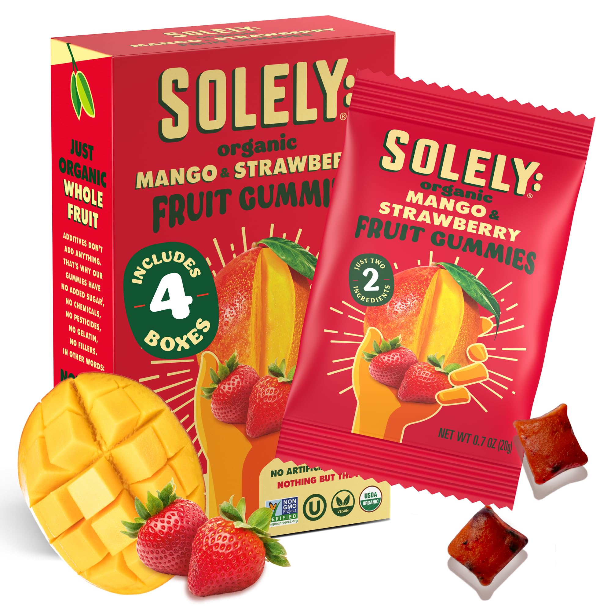 Discount SOLELY Organic Mango & Guava Whole Fruit Gummies