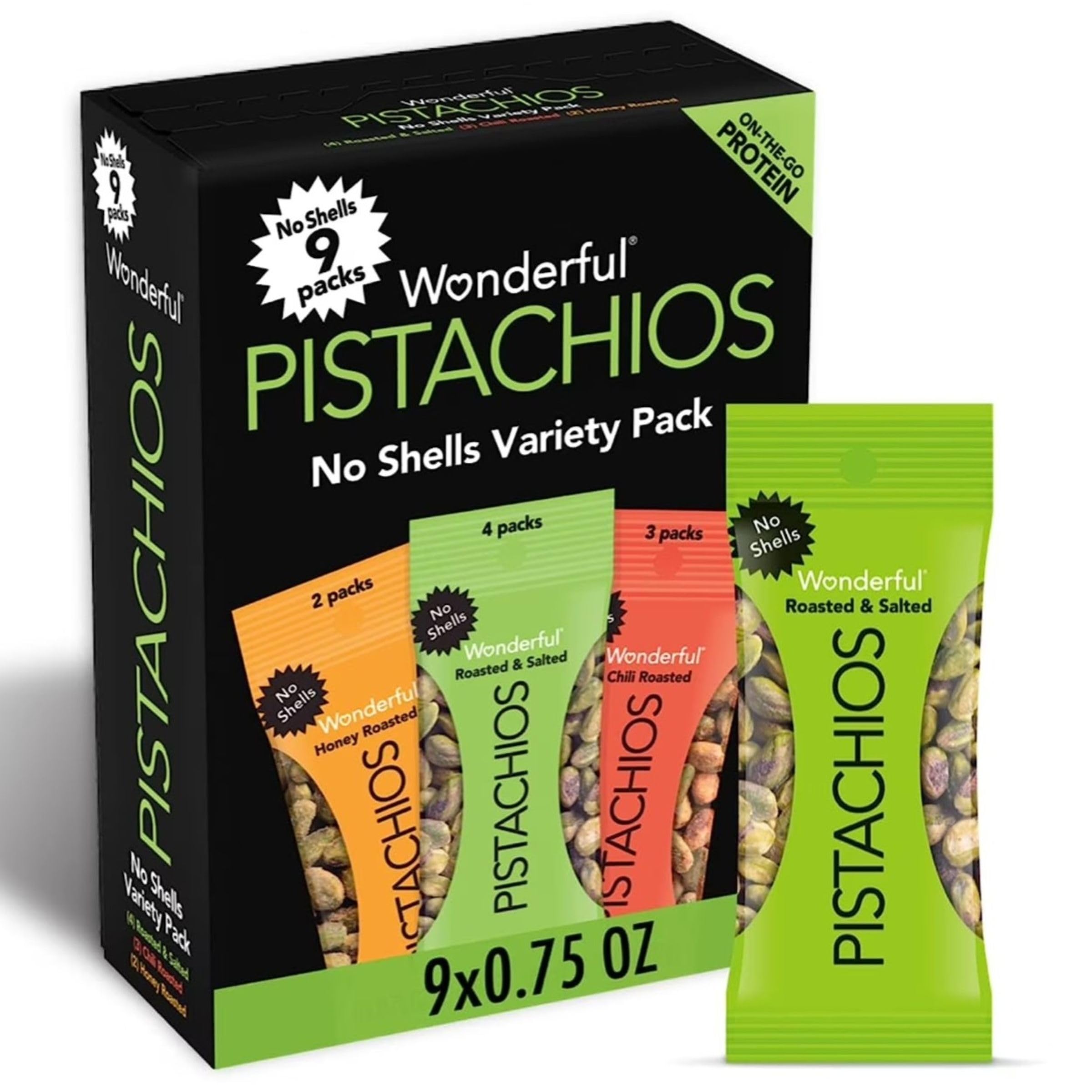 Discount Wonderful Pistachios No Shells Variety Pack
