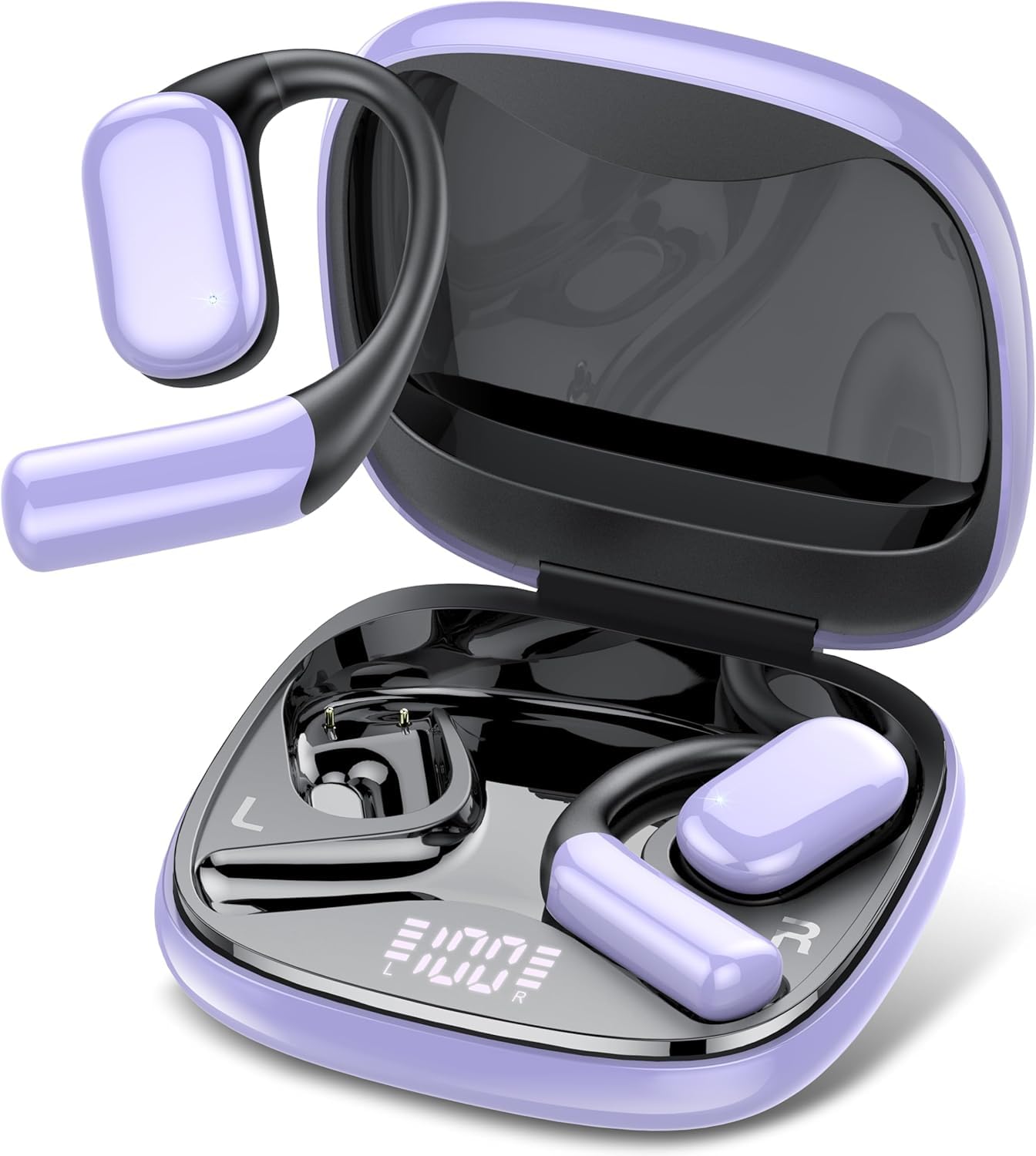 AI Translation Earbuds: 0.3s Real-Time Translator, 198 Languages, Smart AI Headphones with Meeting Notes & Transcription, ENC & Bluetooth 6.0 OWS Open-Ear Earphones for Travel, Meetings & Learning