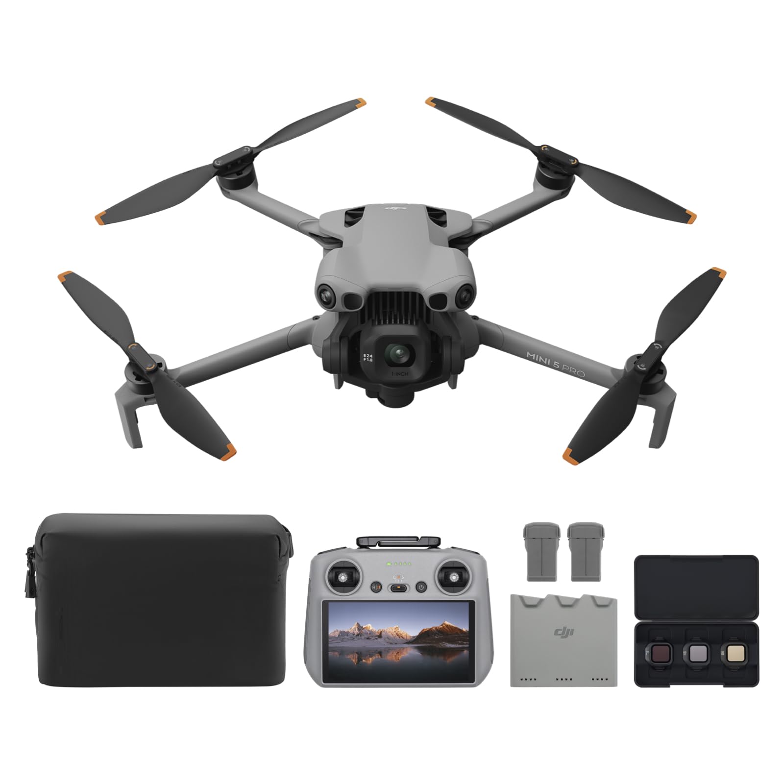 Best Price DJI Mini 5 Pro Fly More Combo Plus with DJI RC 2 – 4K Camera Drone for Beginners, 1-Inch CMOS, Obstacle Sensing, ActiveTrack 360°, 225° Gimbal