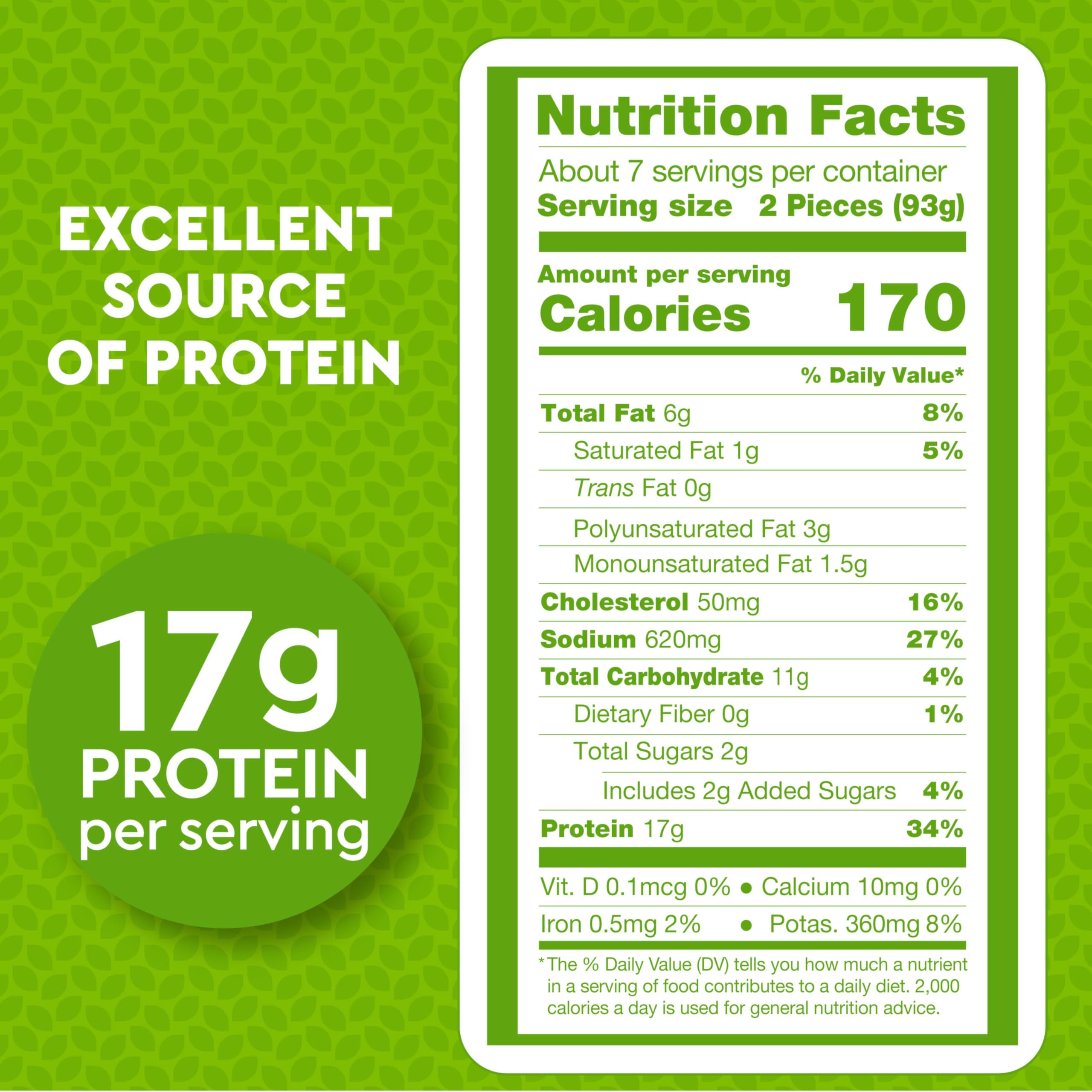 Best Price Just Bare Fully Cooked Lightly Breaded Chicken Breast Strips | 16g Protein | Frozen | 1.5 lb