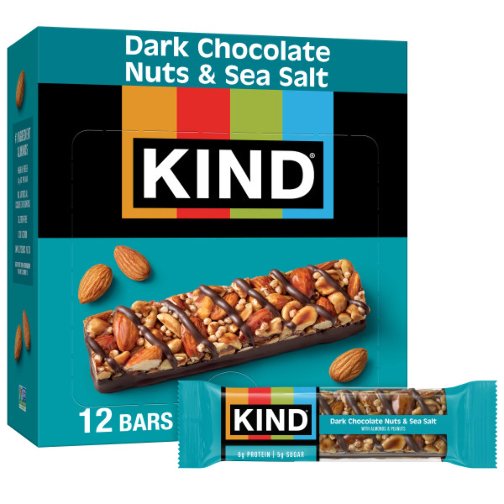 Best Price KIND Dark Chocolate Nuts & Sea Salt Healthy Snack Bars