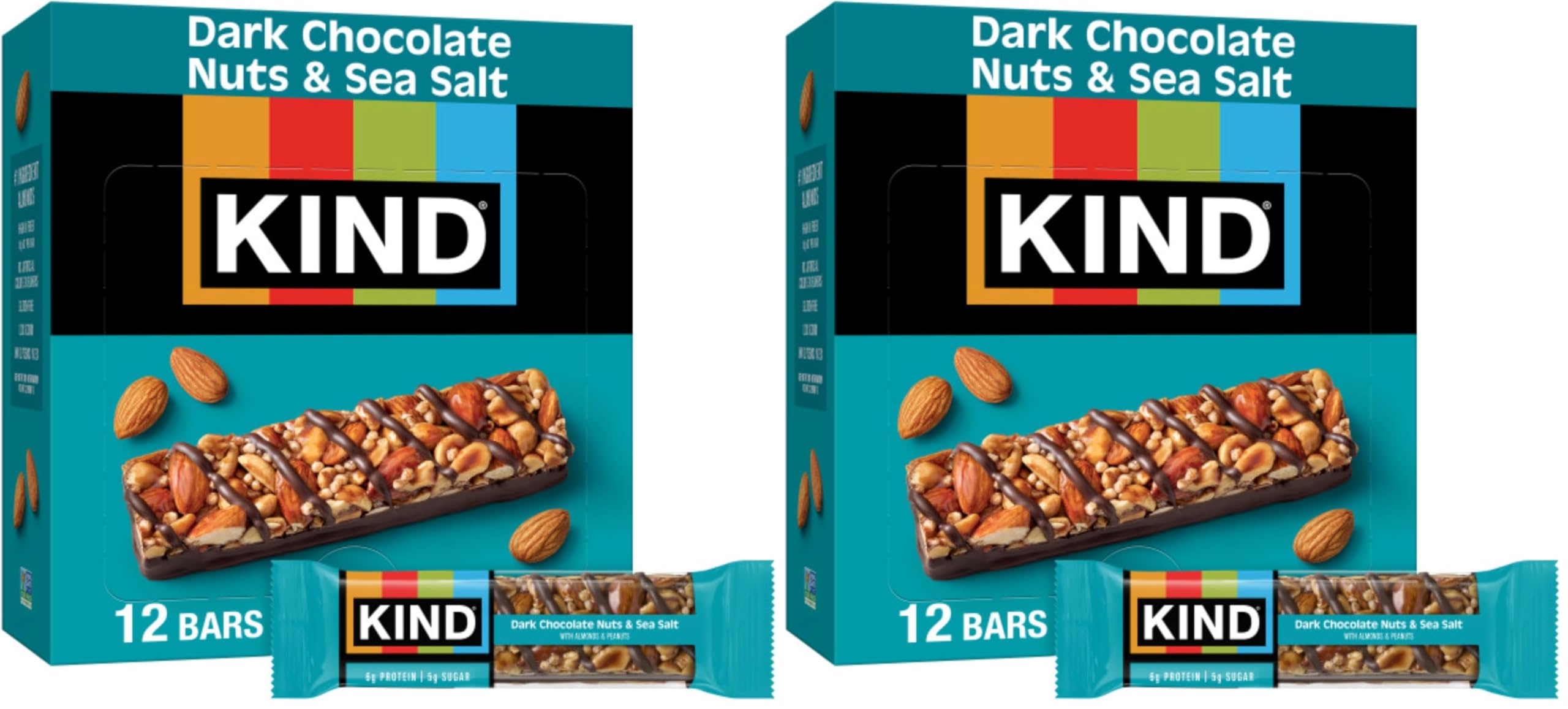 Best Price KIND Dark Chocolate Nuts & Sea Salt Healthy Snack Bars