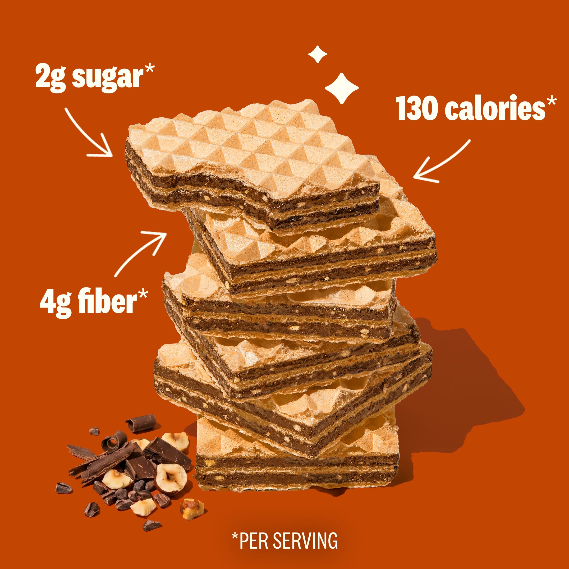 Best Price Rip Van Chocolate Hazelnut Keto Wafer Cookies