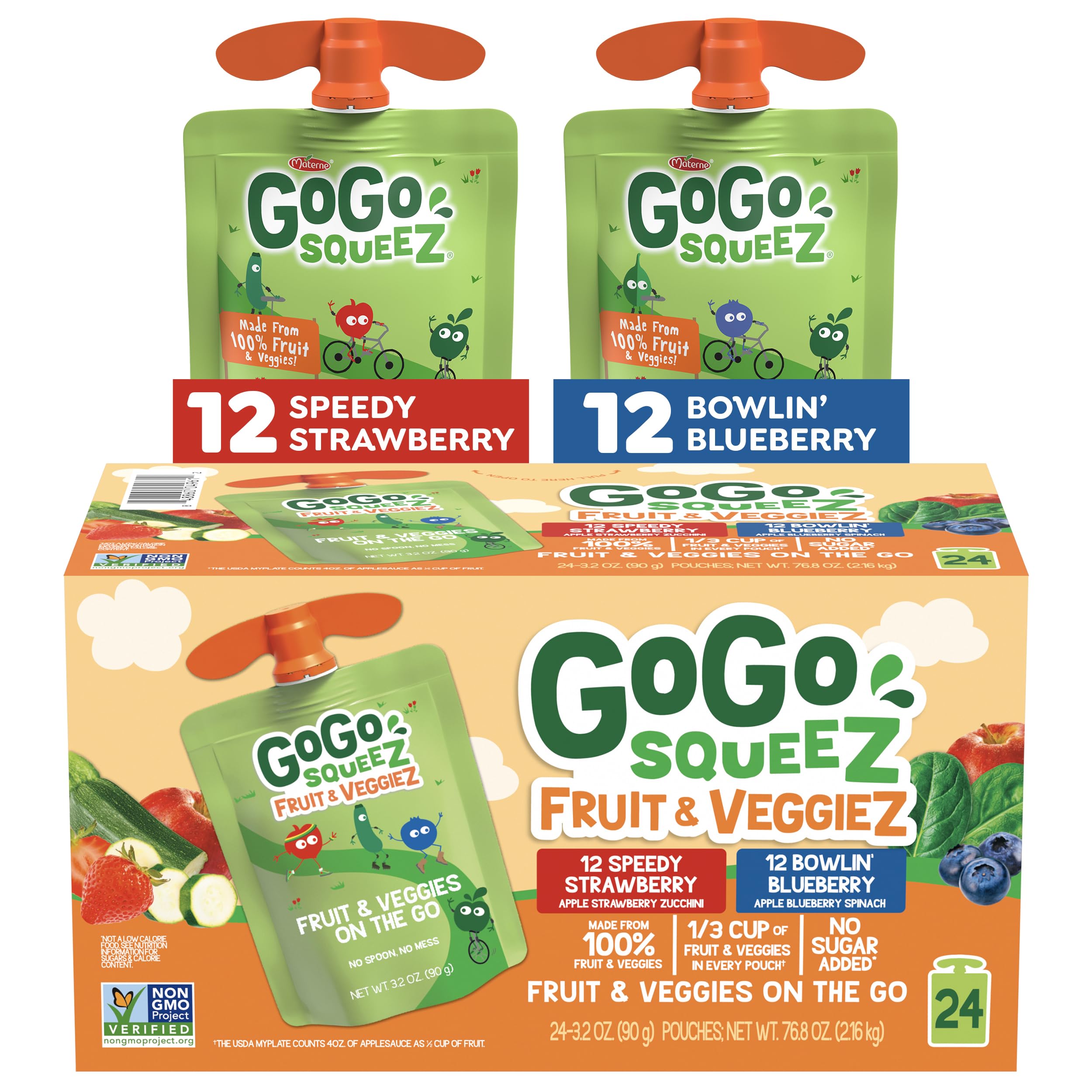 Buy GoGo squeeZ No Sugar Added Fruit & Veggie Variety Pack