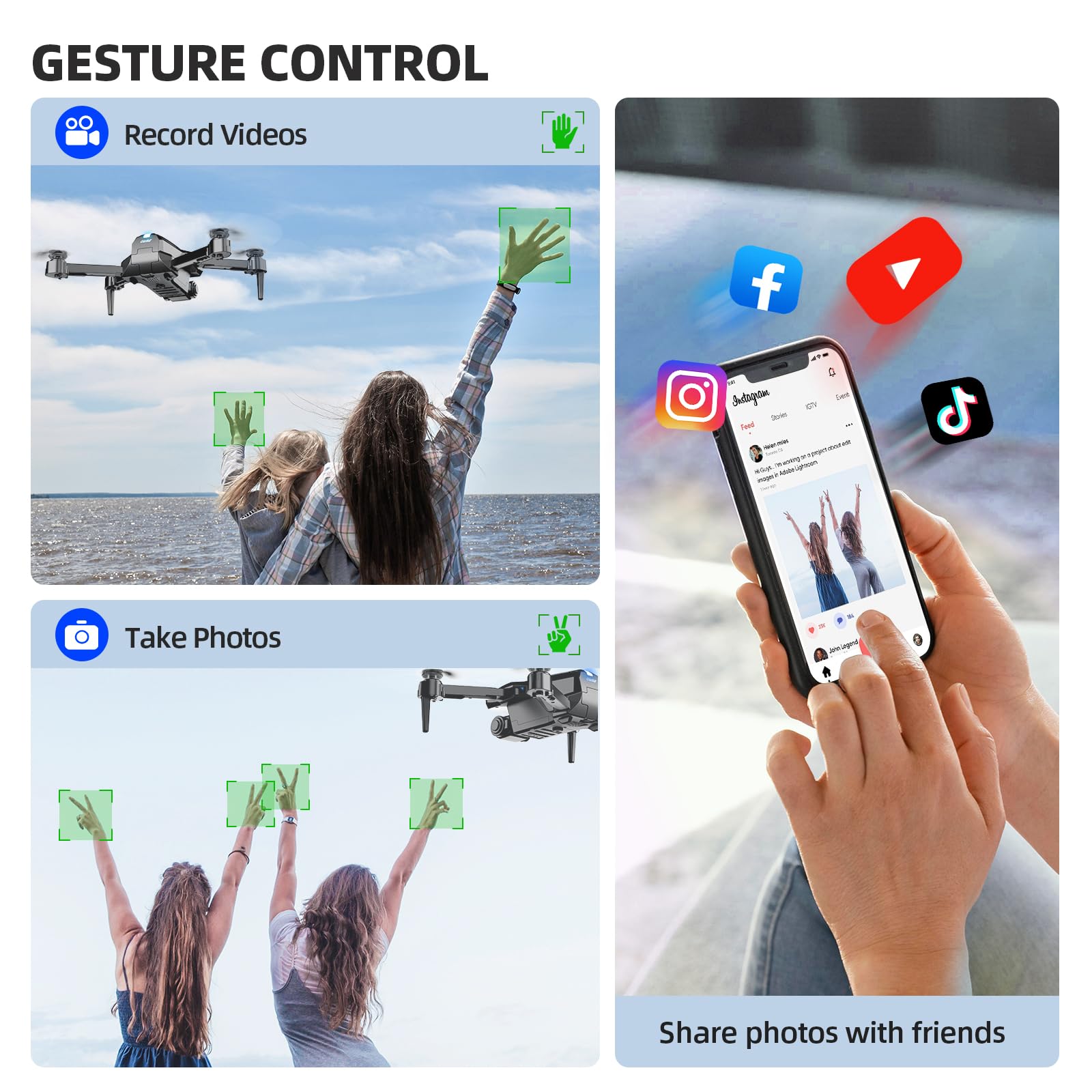 Cheap 1080P Foldable Mini Drone