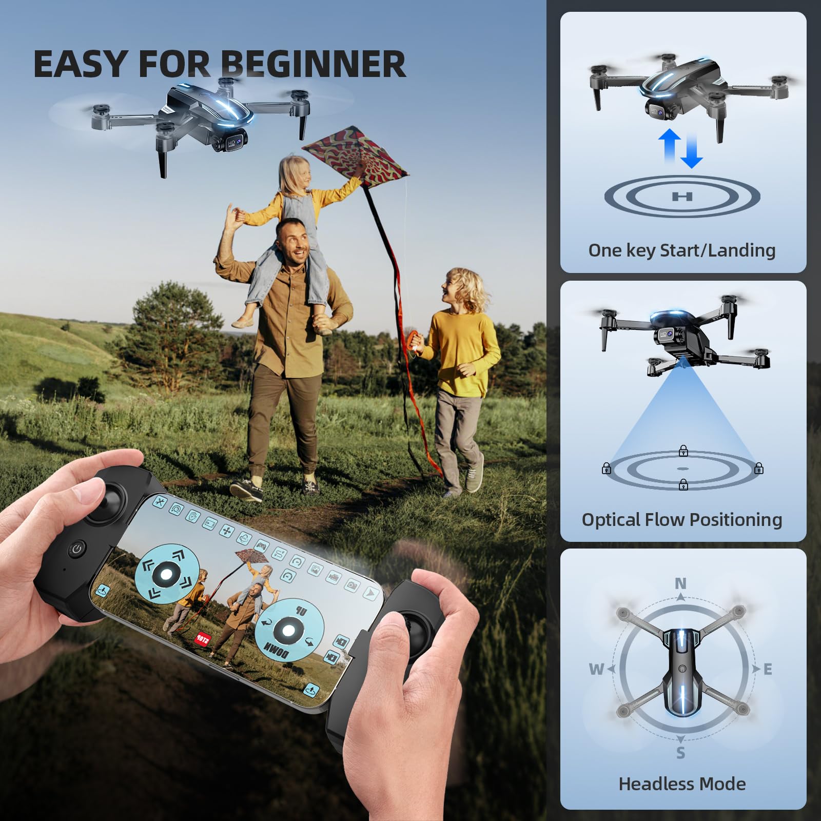 Cheap 1080P Foldable Mini Drone