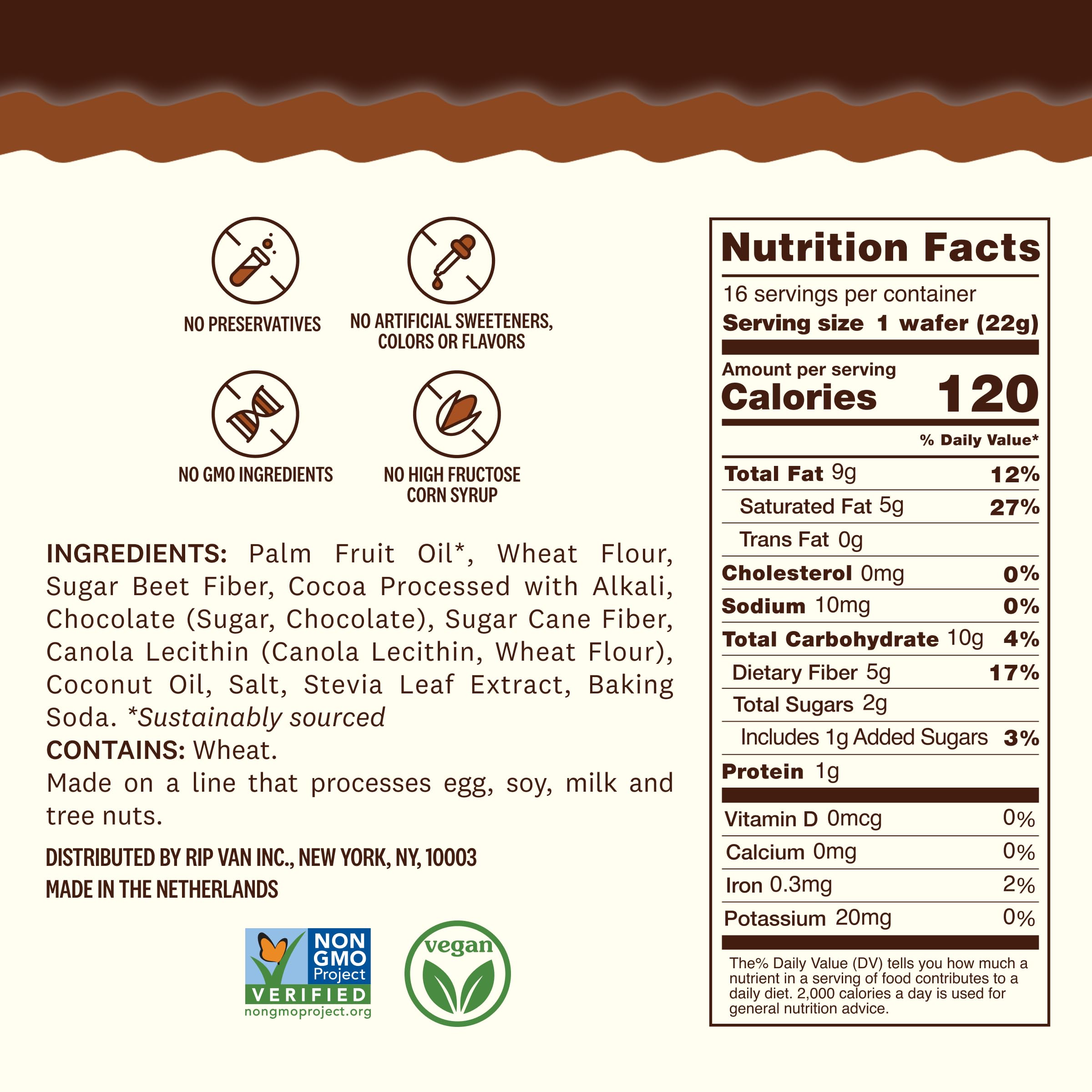 Cheap Rip Van Dark Chocolate Wafer Cookies.