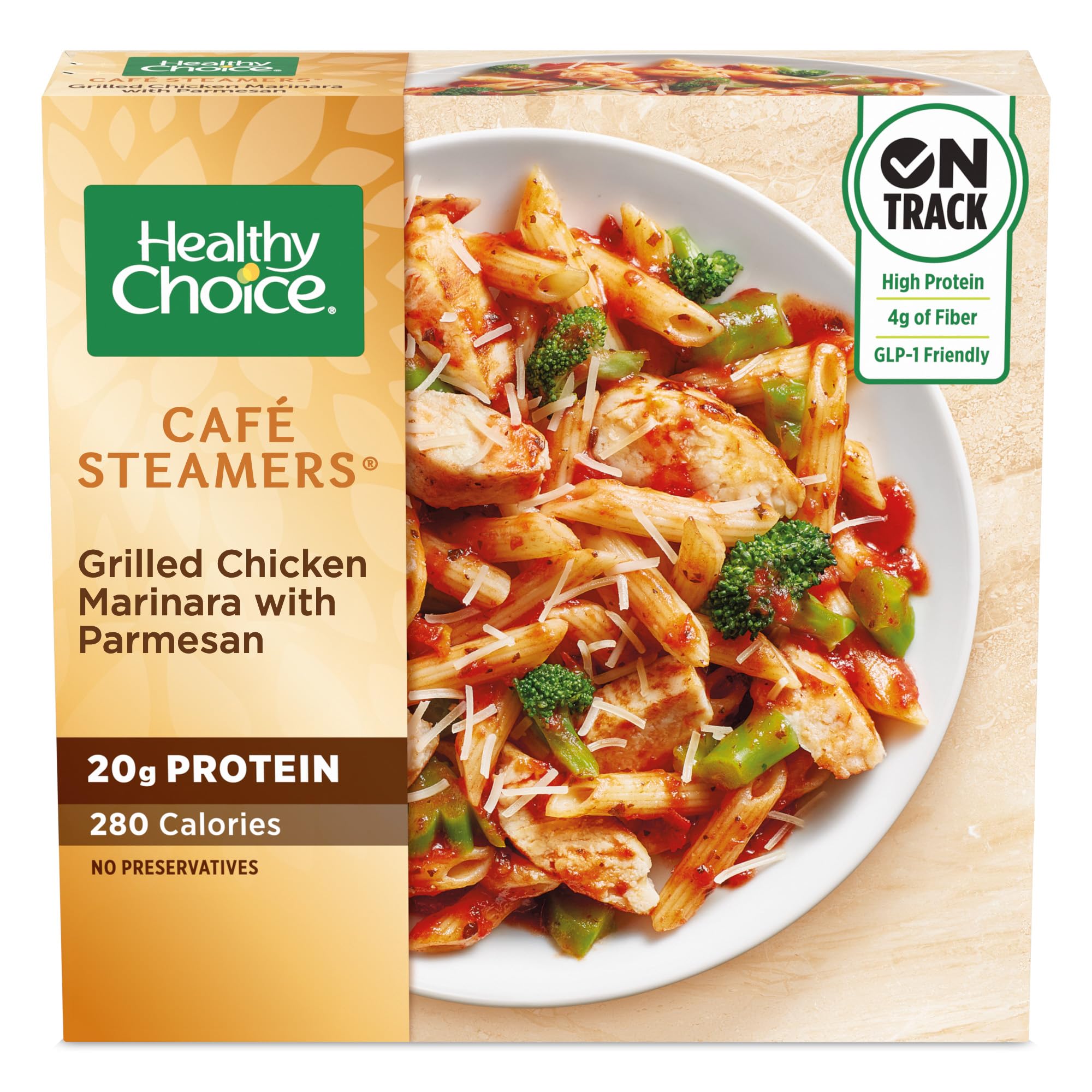 Discount Healthy Choice Cafe Steamers Grilled Chicken Marinara with Parmesan.
