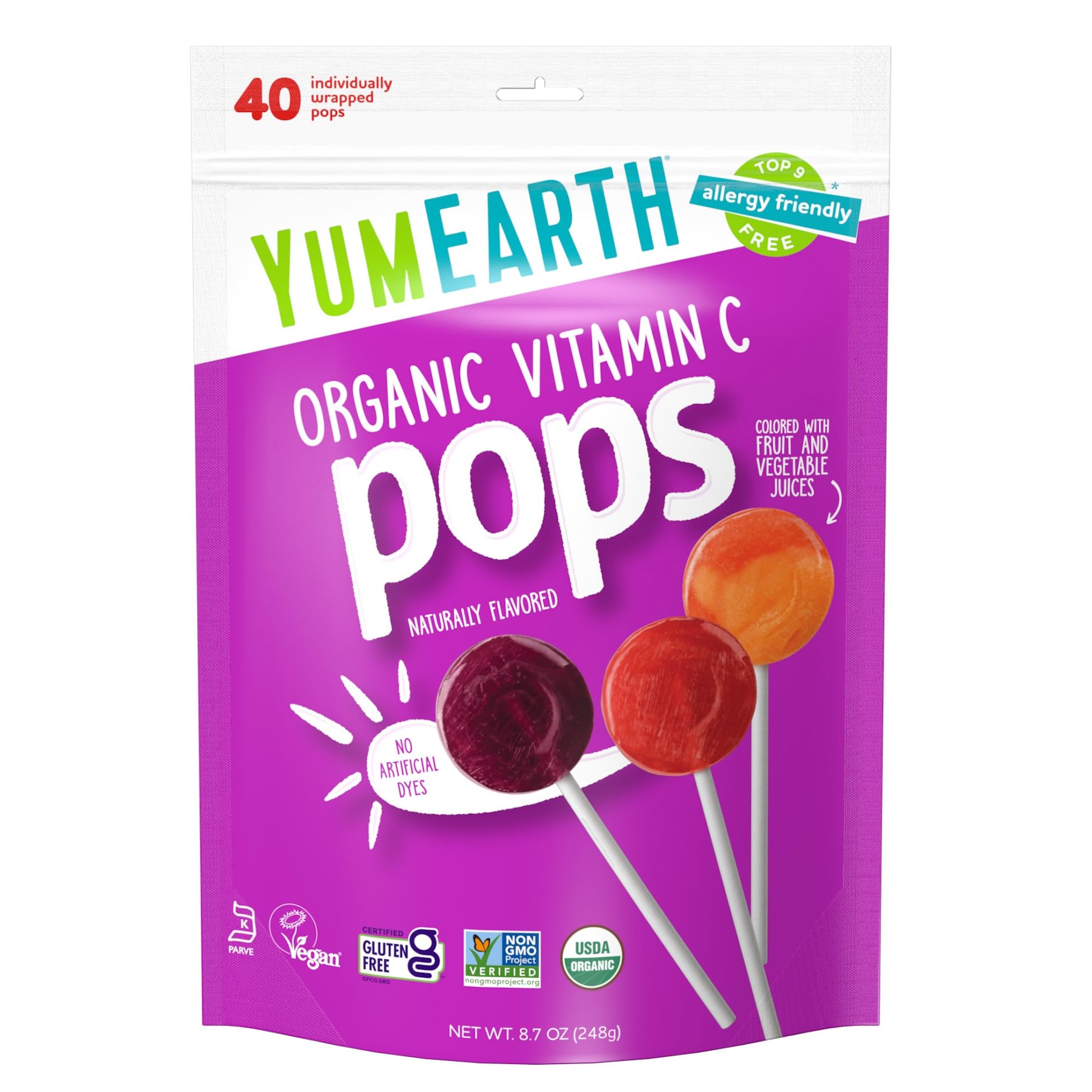 Discount YumEarth Organic Vitamin C Pops Variety Pack