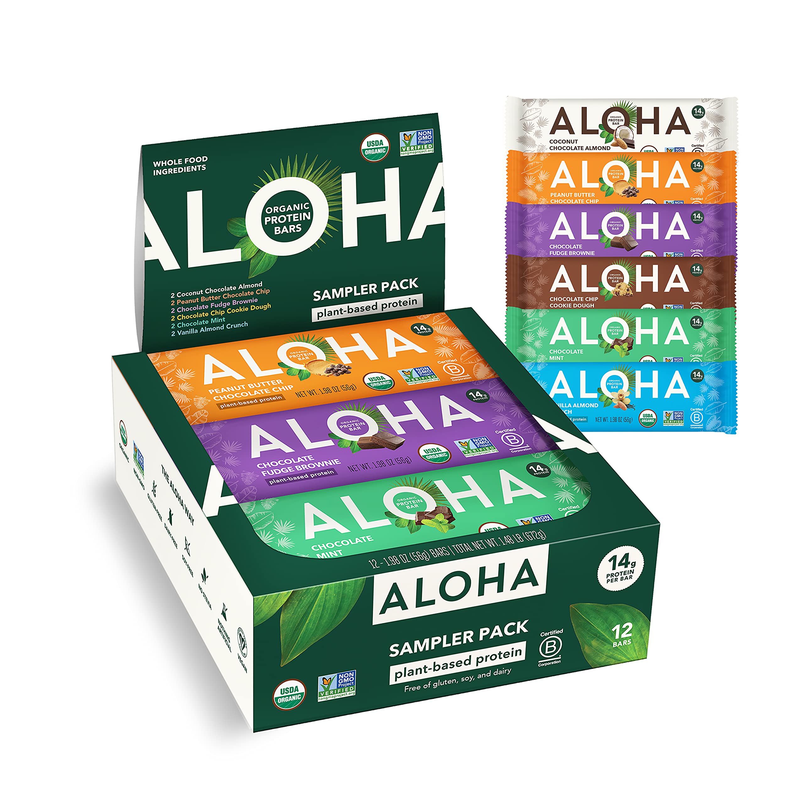 Review ALOHA Organic Plant-Based Protein Bars