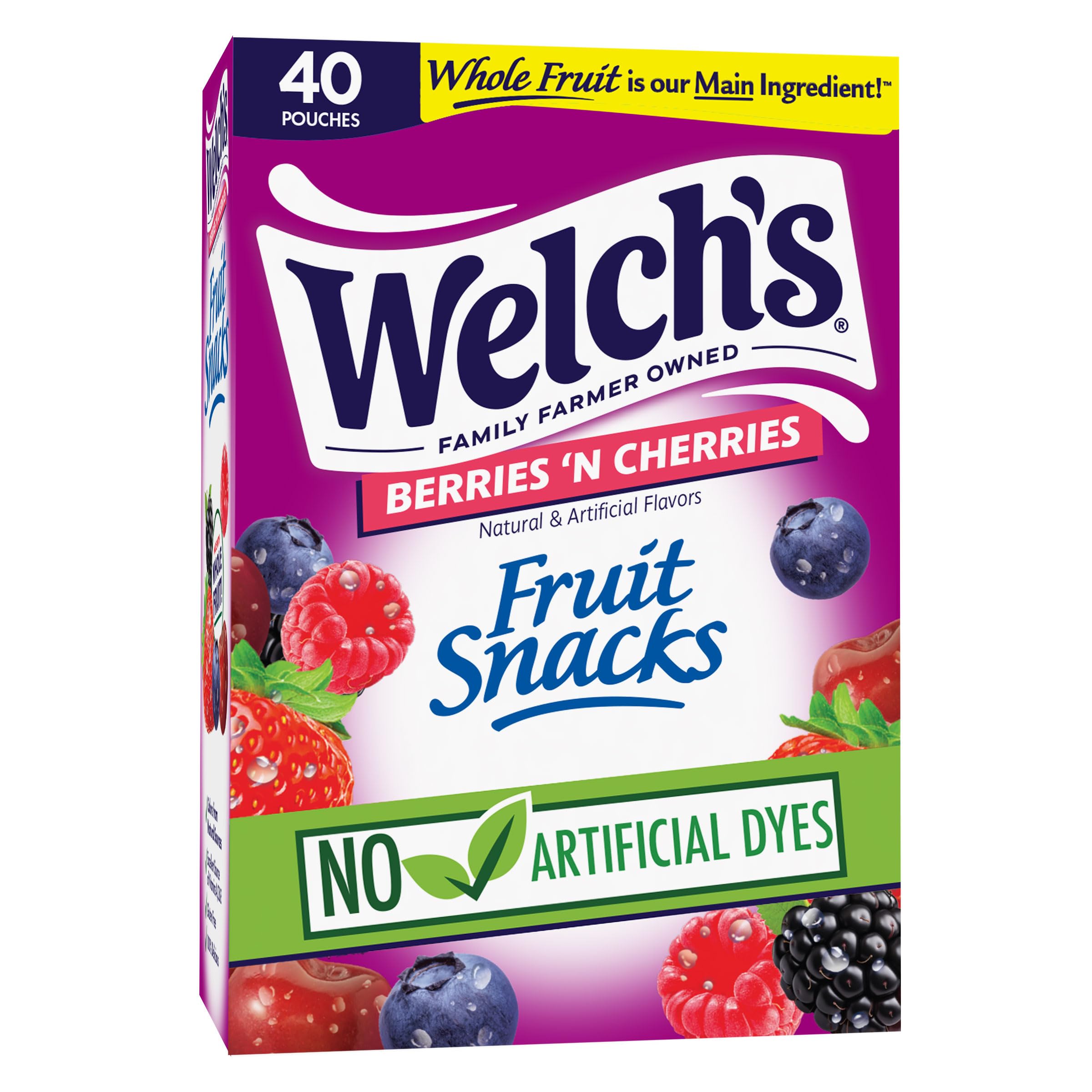 Welch's Mixed Fruit Fruit Snacks, 0.8 oz Individual Bags, Bulk Pack of 40 - Top Rated