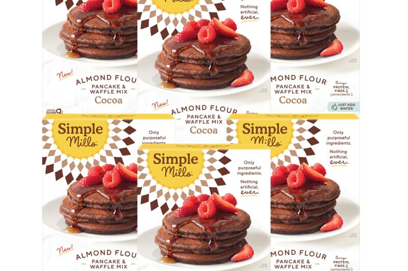 Best Price Simple Mills Almond Flour Pancake & Waffle Mix, Gluten Free, Made with Whole Foods, 10.7 oz