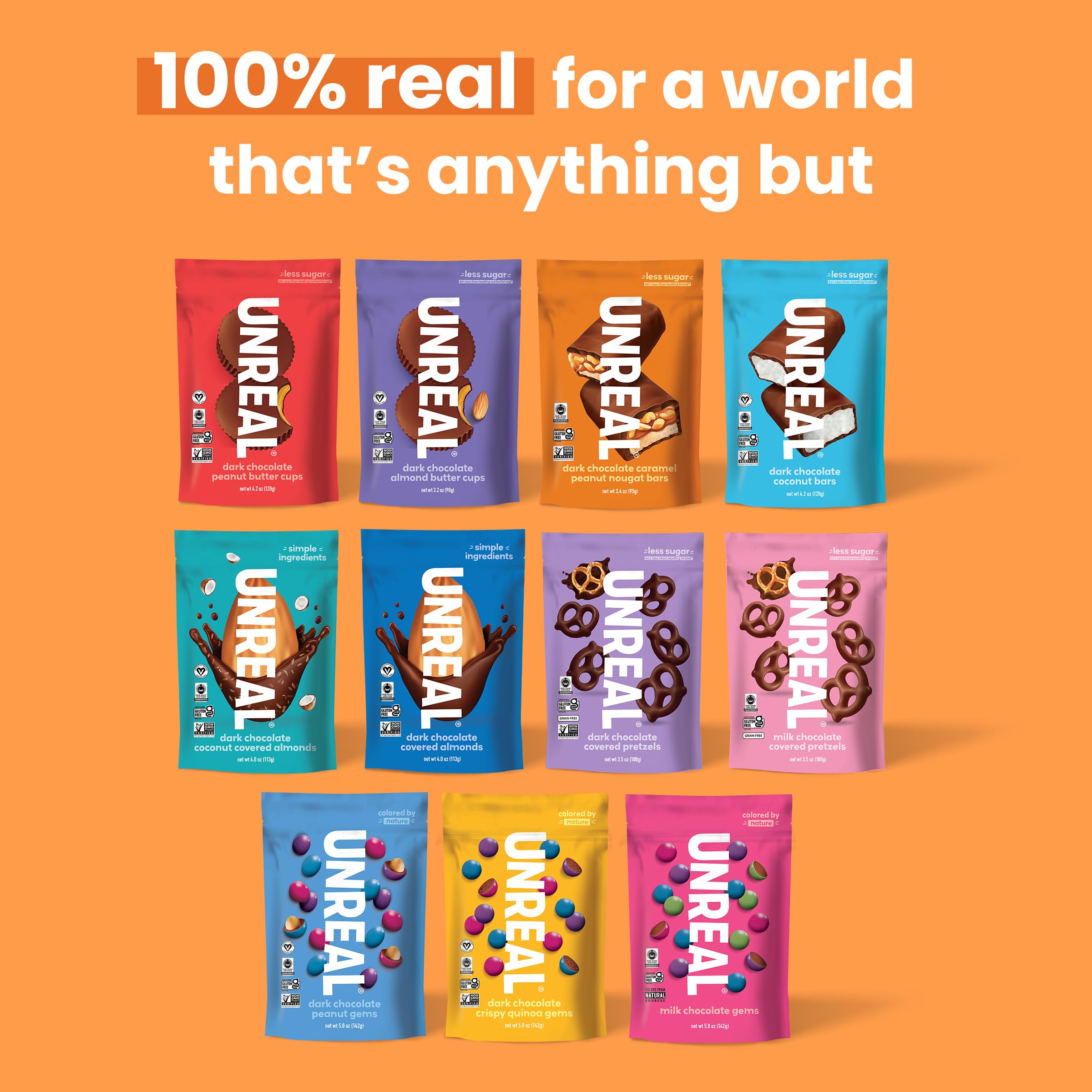 Best Price UNREAL Dark Chocolate Caramel Peanut Nougat Bars