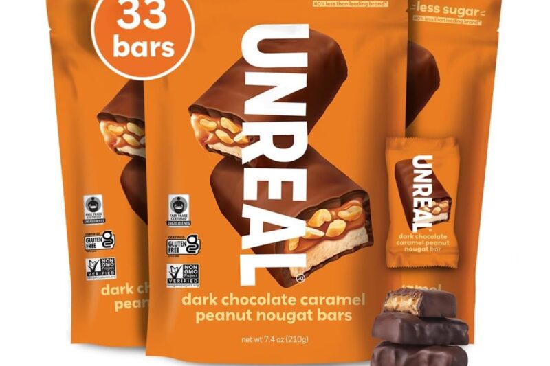 Best Price UNREAL Dark Chocolate Caramel Peanut Nougat Bars