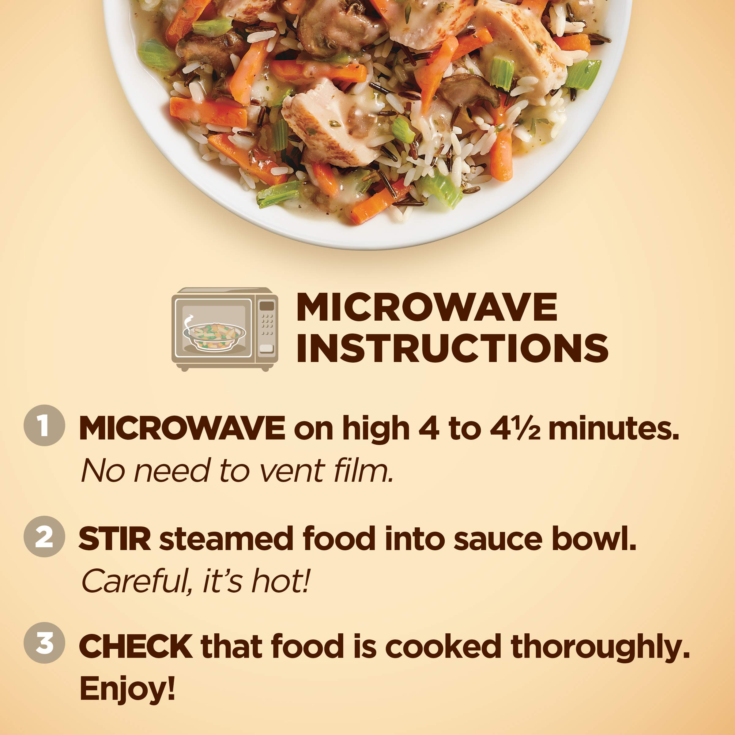 Cheap Healthy Choice Café Steamers Creamy Chicken & Mushroom Protein-Packed Frozen Meal