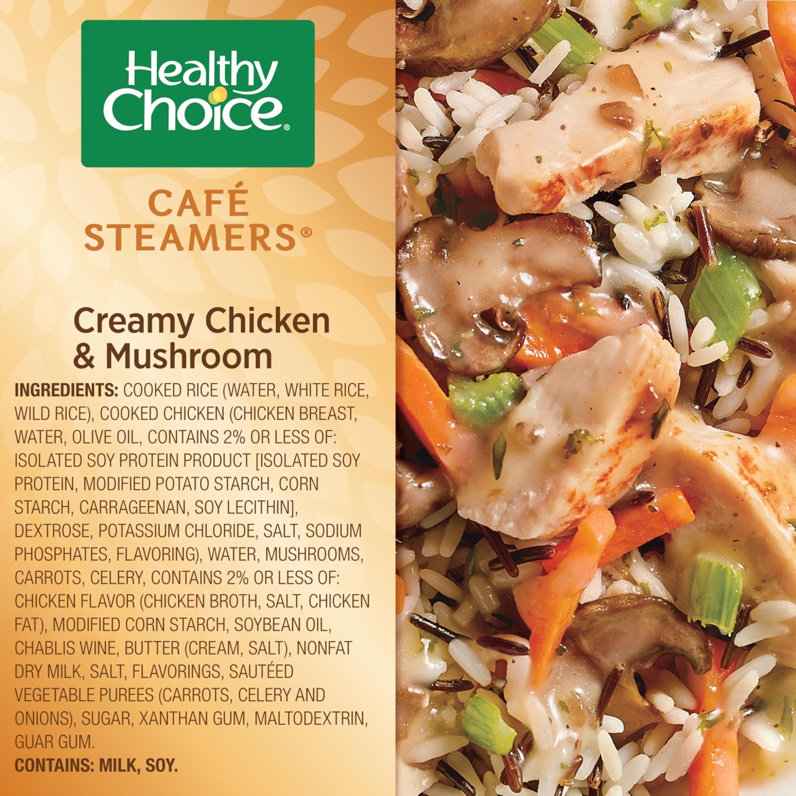 Cheap Healthy Choice Café Steamers Creamy Chicken & Mushroom Protein-Packed Frozen Meal