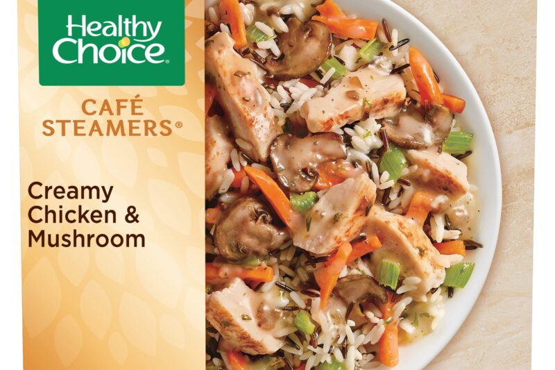 Cheap Healthy Choice Café Steamers Creamy Chicken & Mushroom Protein-Packed Frozen Meal