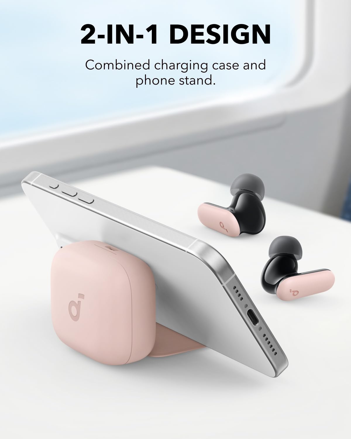 Review Soundcore P30i by Anker Noise Cancelling Wireless Earbuds, Powerful Bass, 45H Playtime, 2-in-1 Case & Phone Stand, IP54, Bluetooth 5.4 (Black)