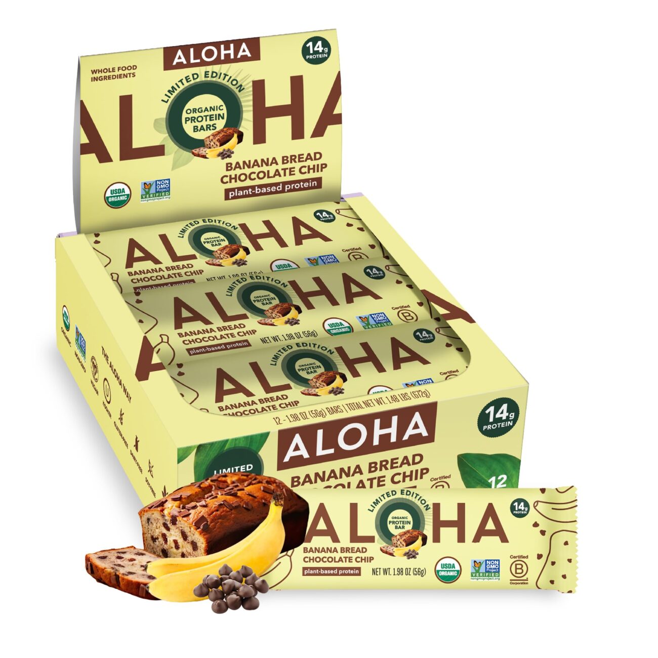 Best Price ALOHA Organic Plant-Based Protein Bars