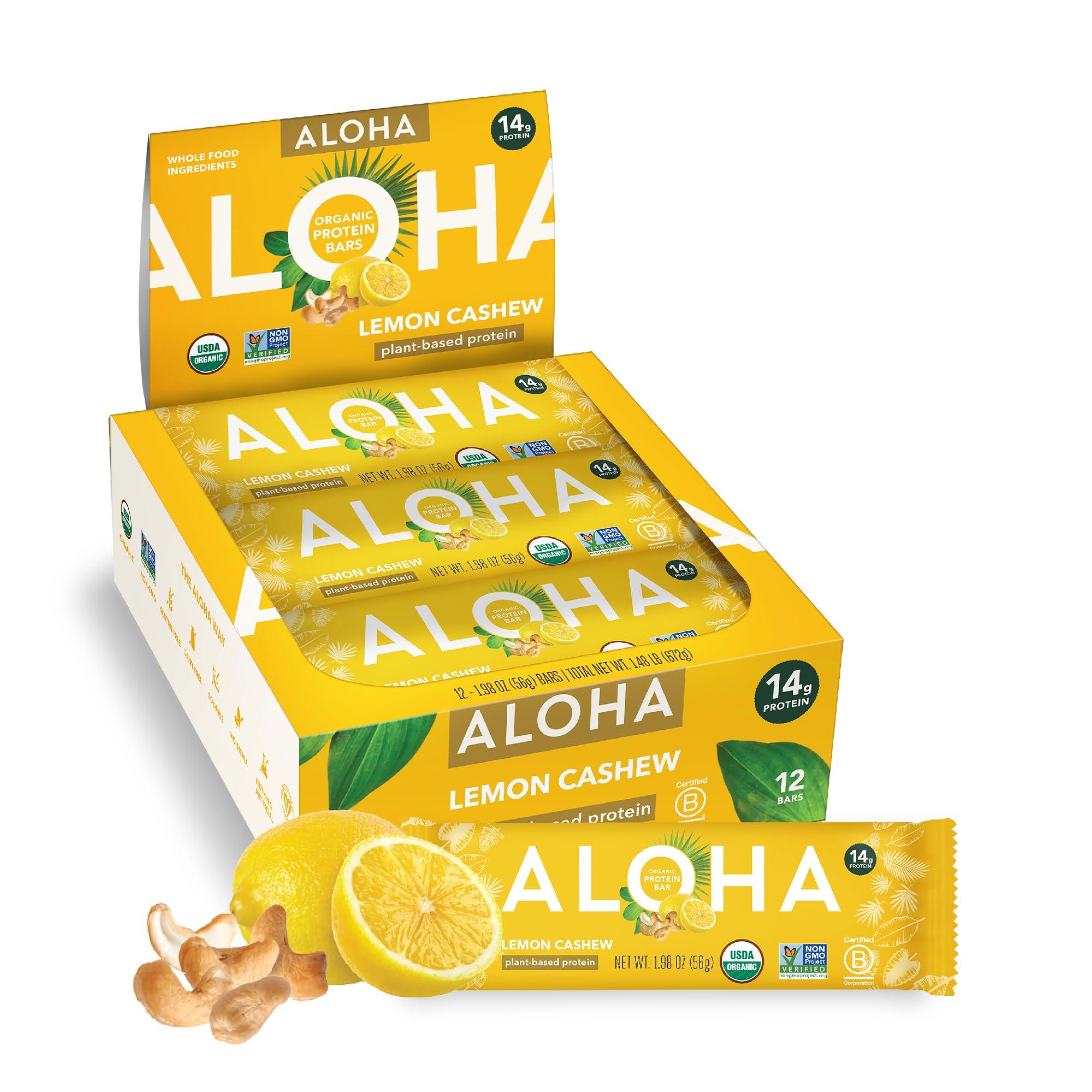 Best Price ALOHA Organic Plant-Based Protein Bars