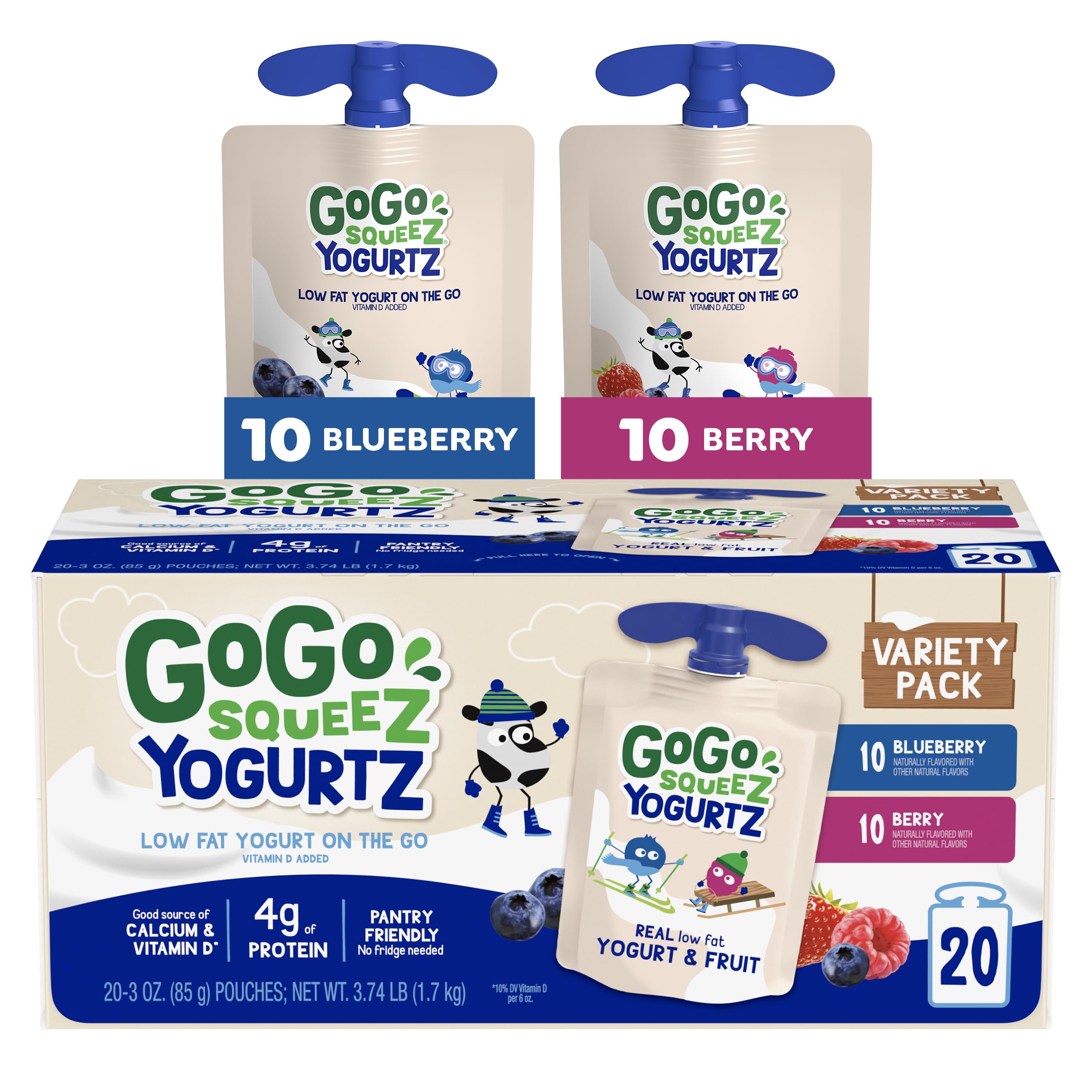 Best Price GoGo squeeZ yogurtZ Variety Pack