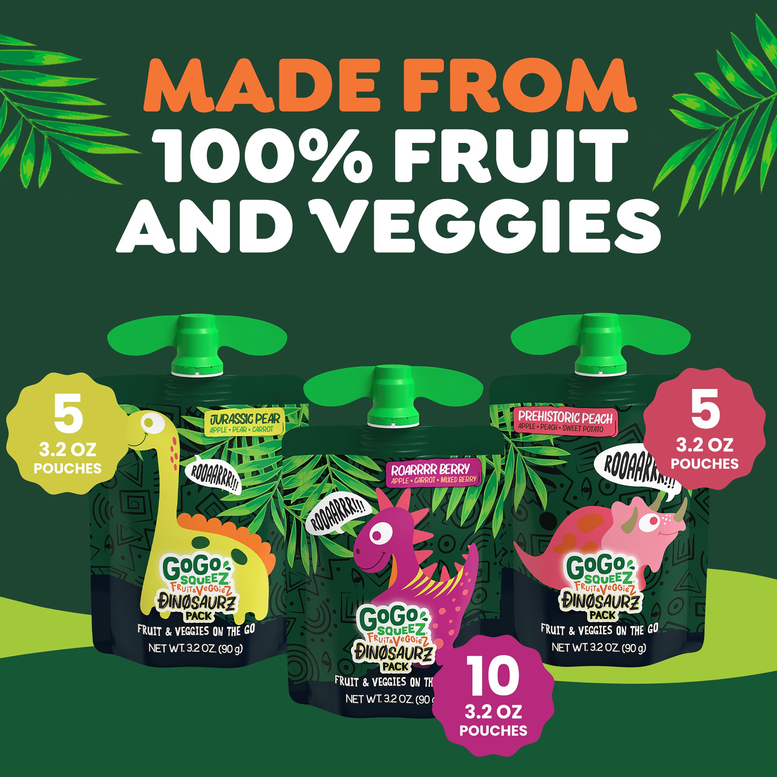 Buy GoGo squeeZ Fruit & VeggieZ Applesauce & Puree Variety Pack