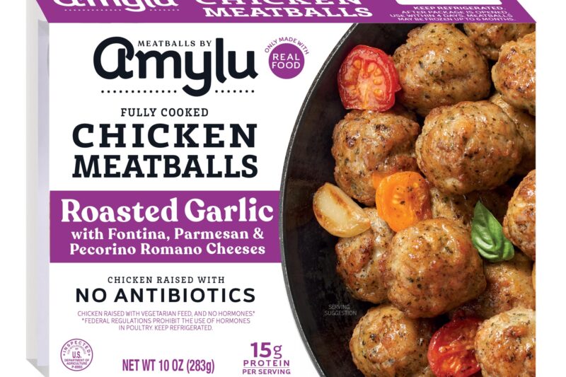 Discount Amylu Foods Roasted Garlic Chicken Meatballs