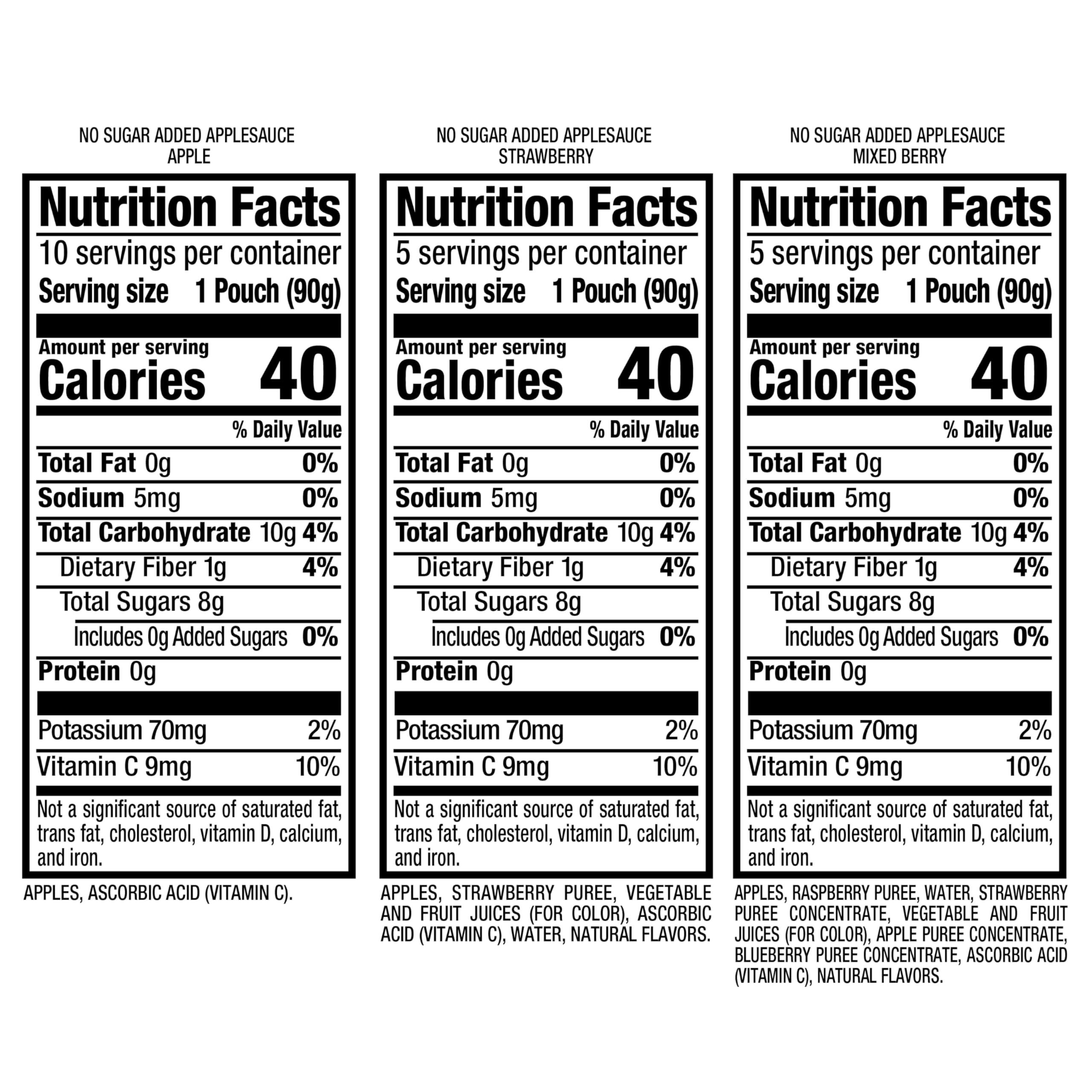 Discount Mott's No Sugar Added Applesauce Variety Pack.