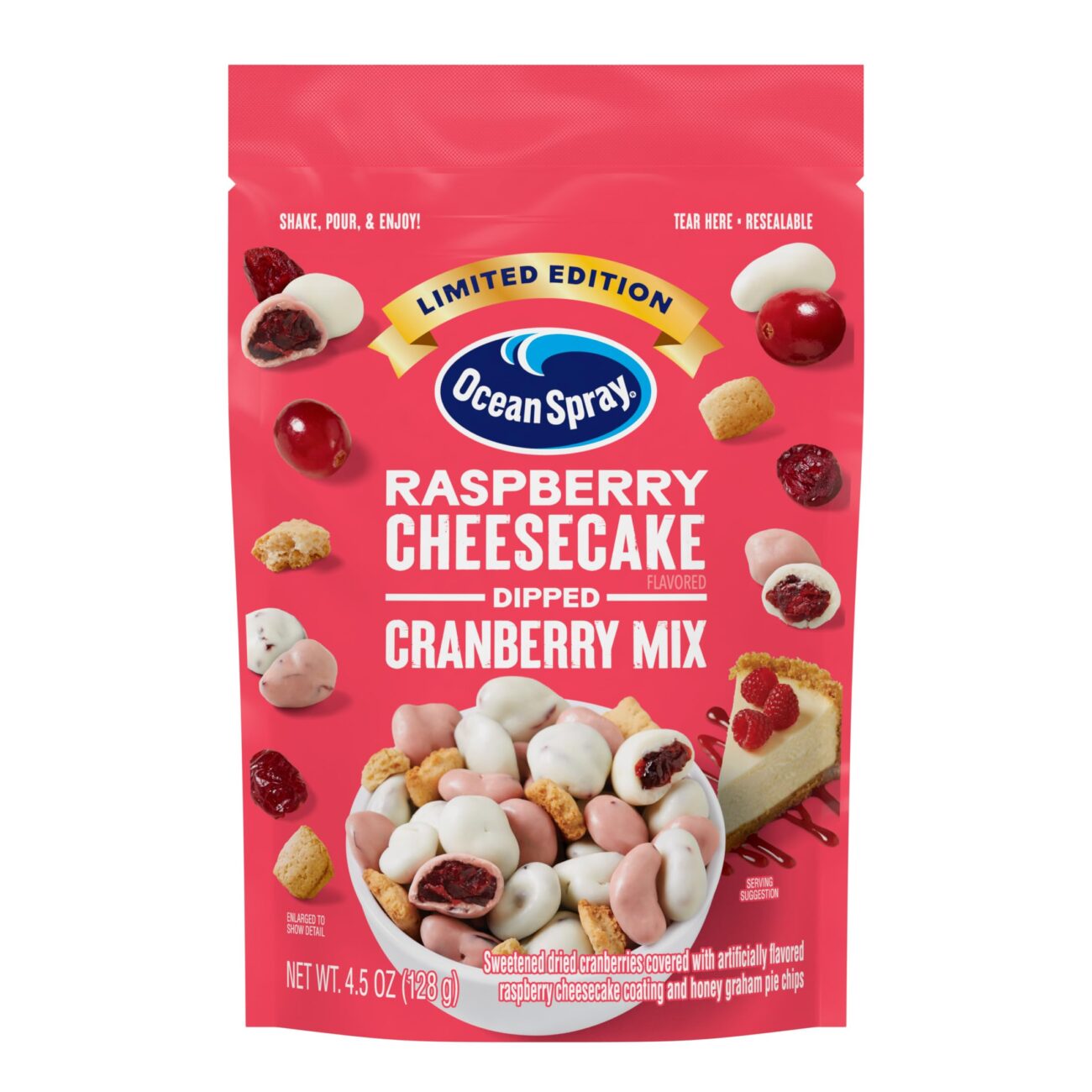 "Discount Ocean Spray® Greek Yogurt Covered Craisins® Dried Cranberries, 5 oz Pouch"